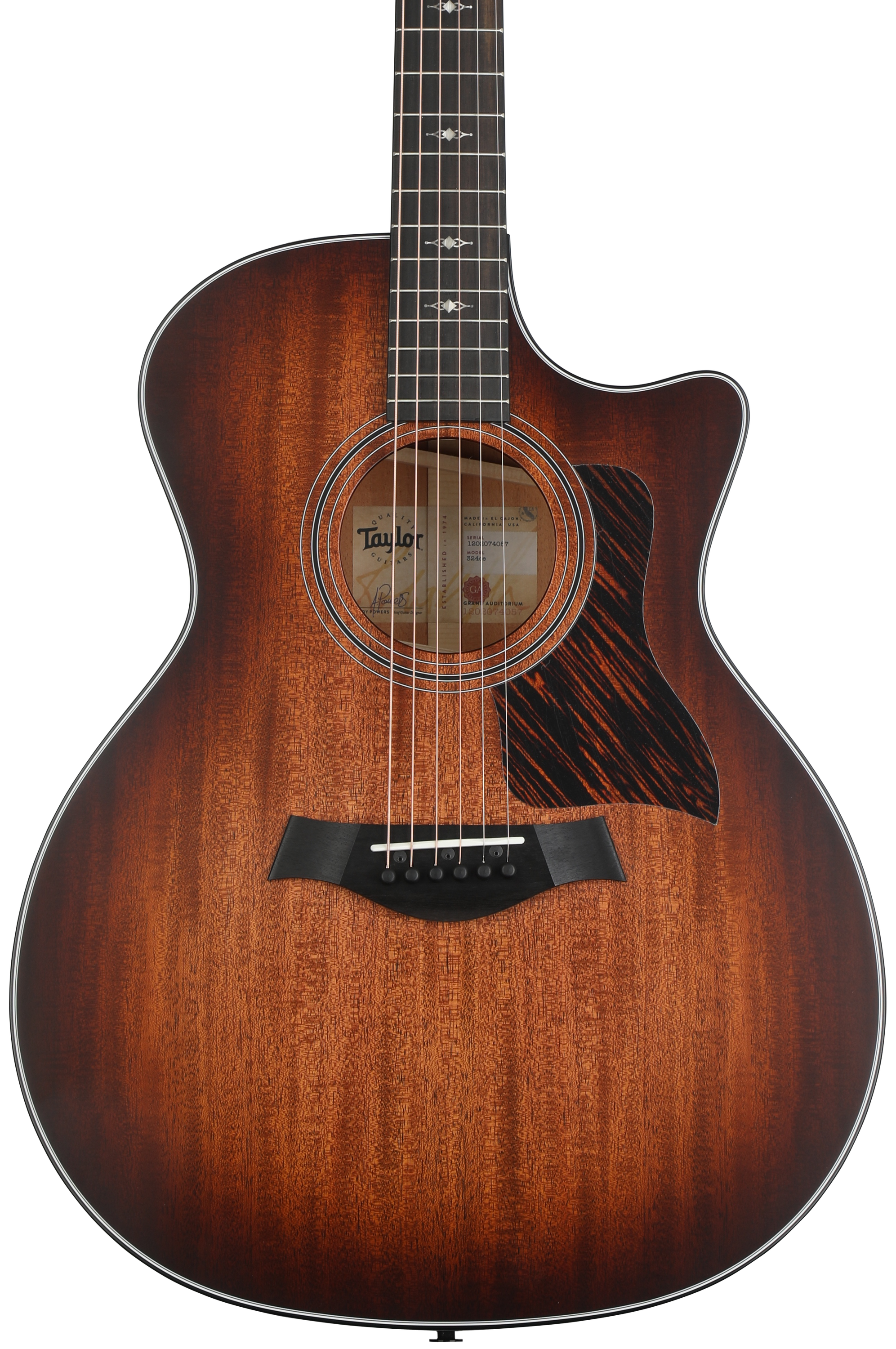 Taylor 524ce V-Class - Shaded Edgeburst, Mahogany Back and Sides