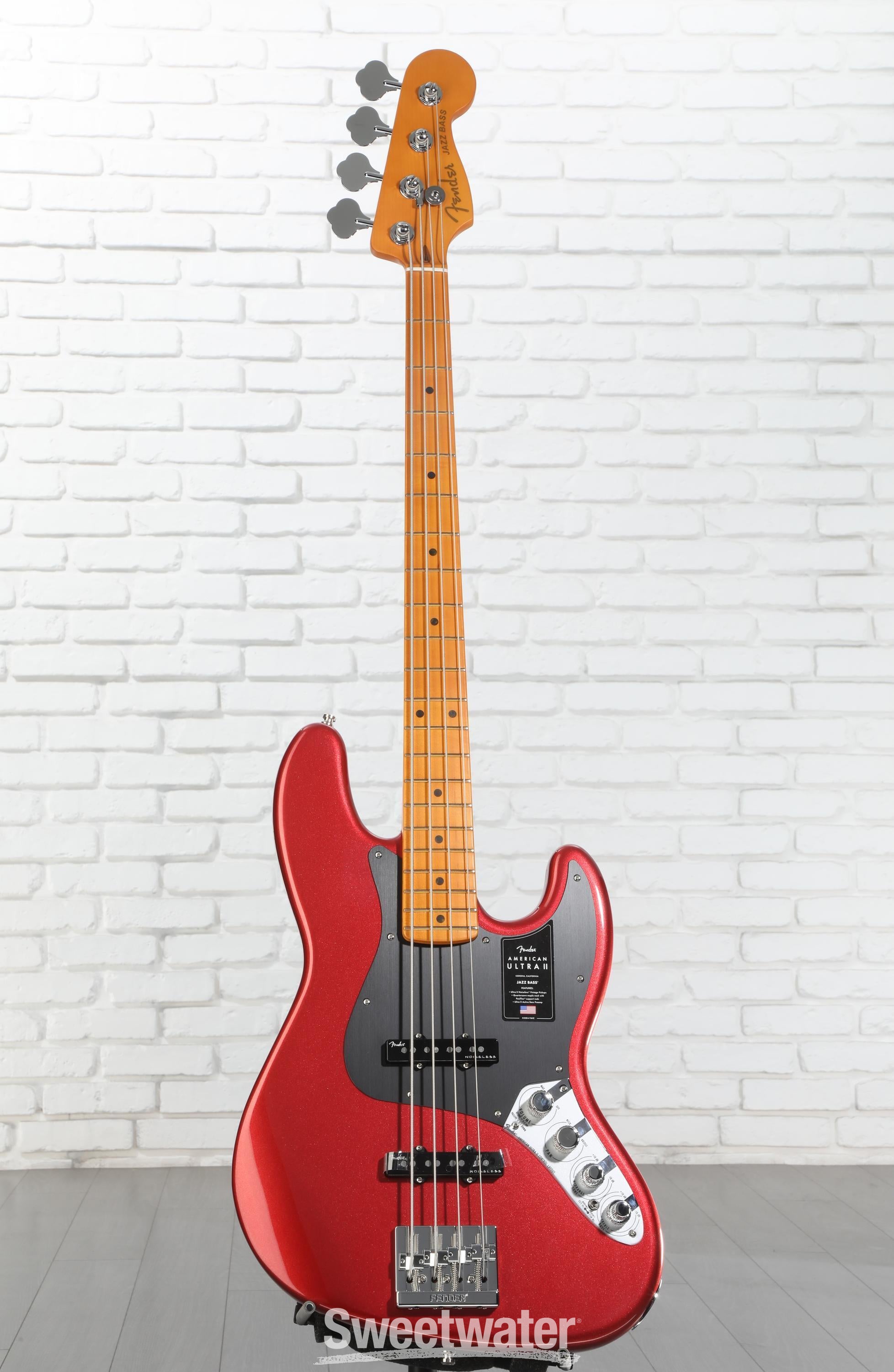 Fender American Ultra II Jazz Bass - Sinister Red, Maple
