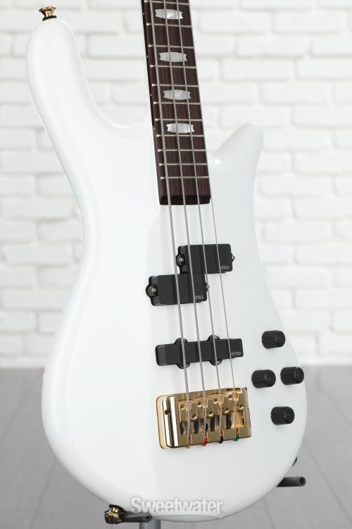 Spector Euro 4 Classic Bass Guitar - Solid White