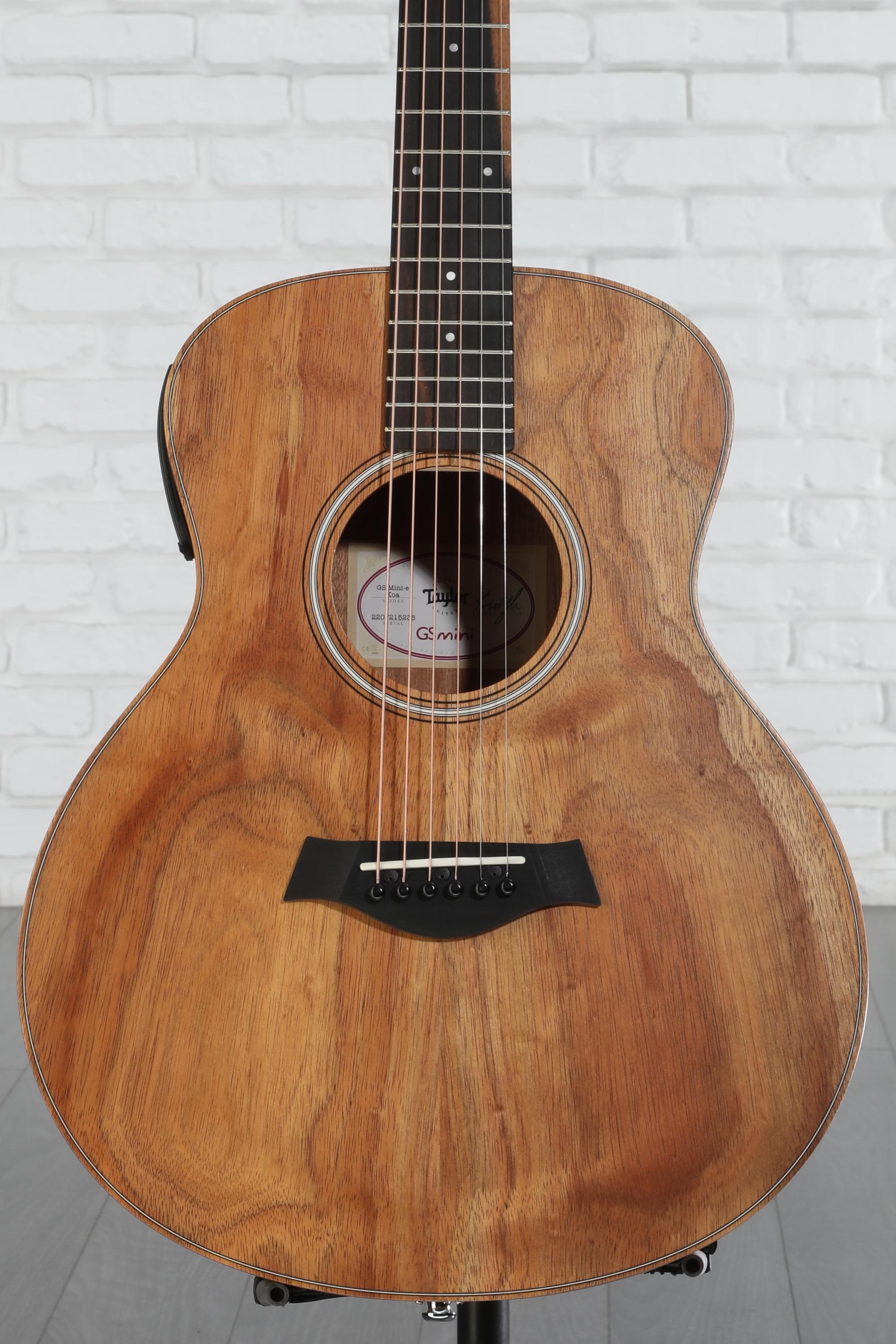 Taylor GS Mini-e Koa アコースティックギター GS Mini-e Koa Layered Koa Acoustic-Electric Guitar | Taylor Guitars