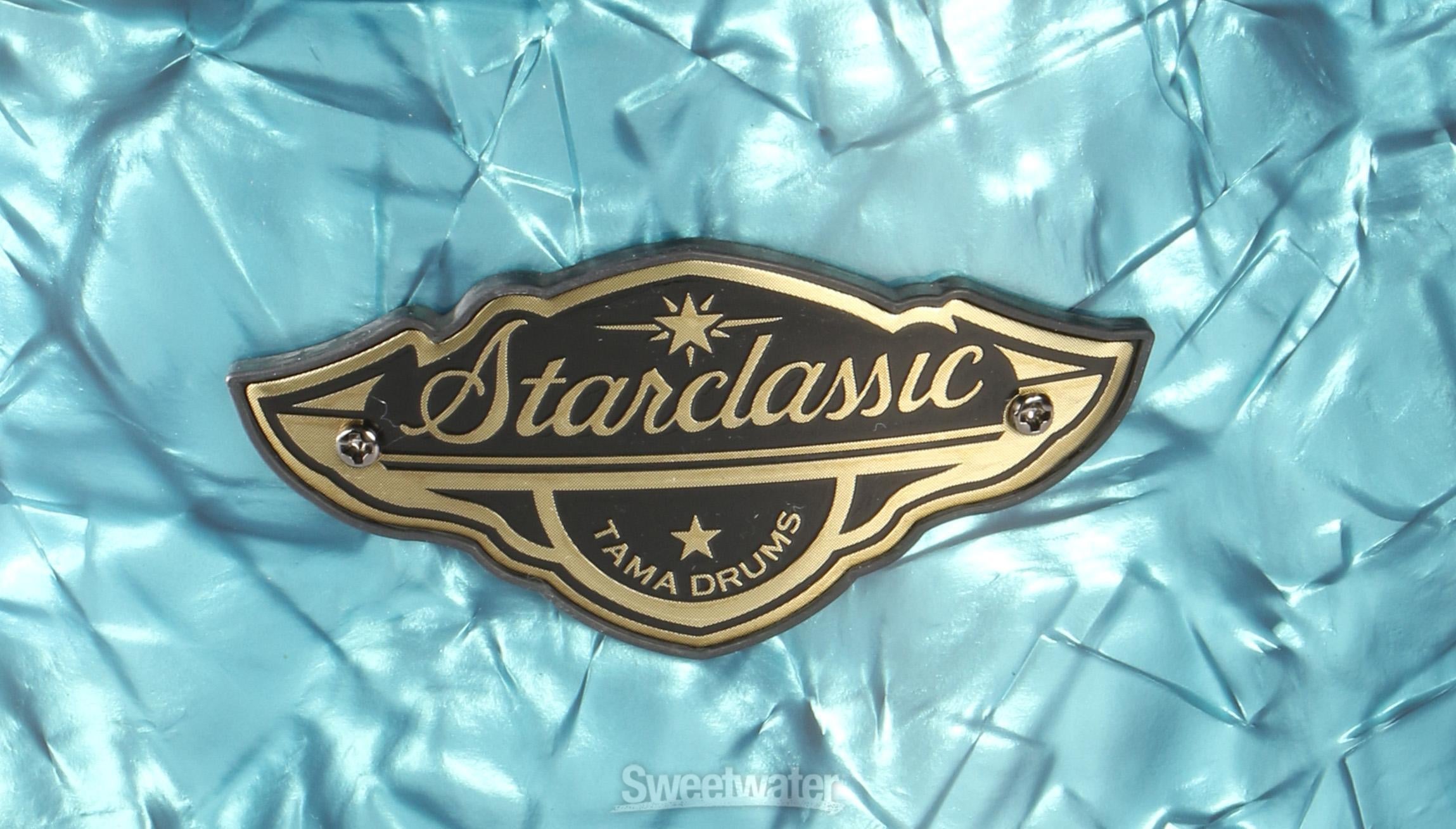 Tama Starclassic Walnut/Birch Mounted Tom - 8 x 7 inch - Turquoise