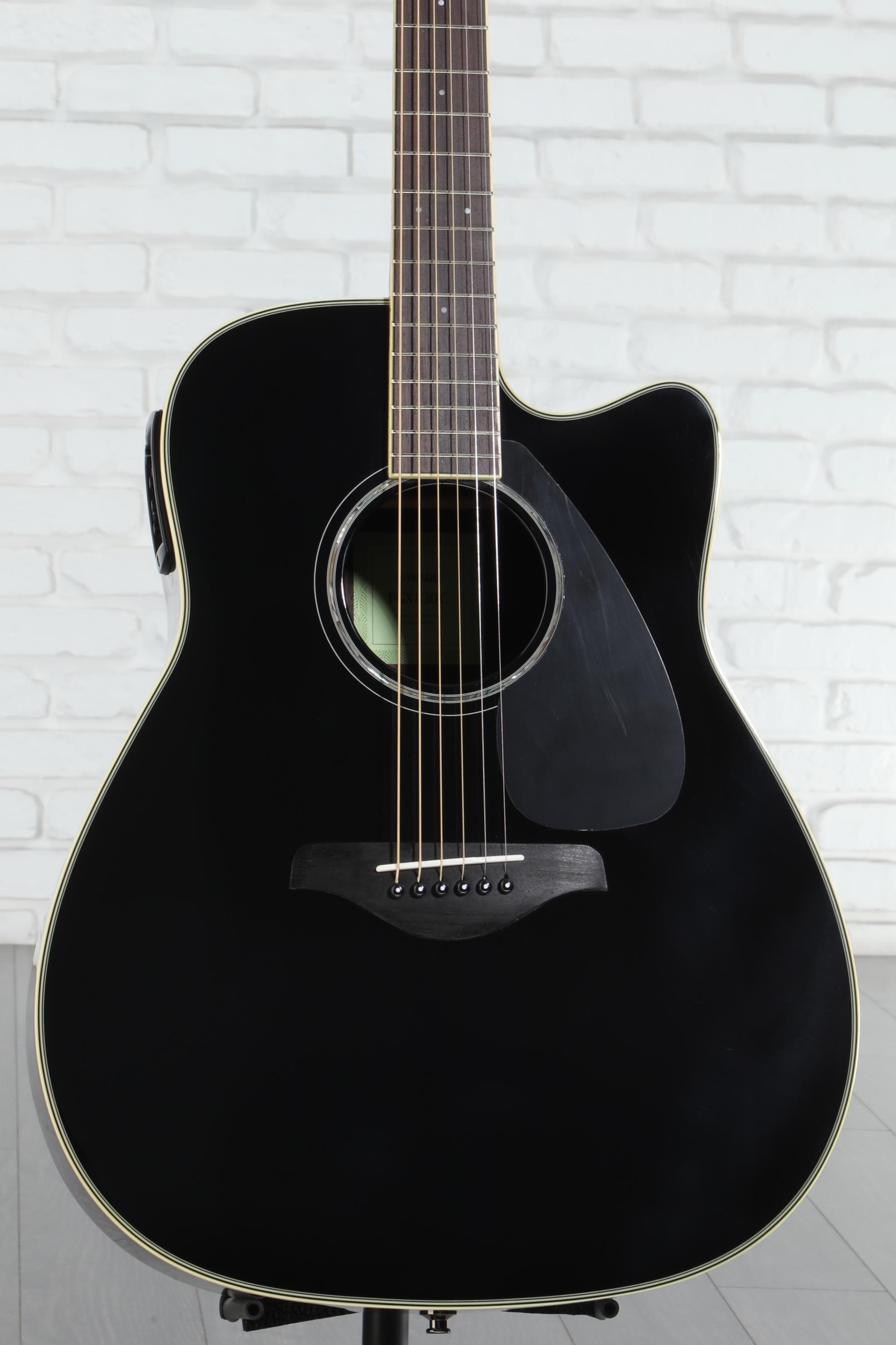 Yamaha FGX830C Dreadnought Cutaway Acoustic-electric Guitar - Black