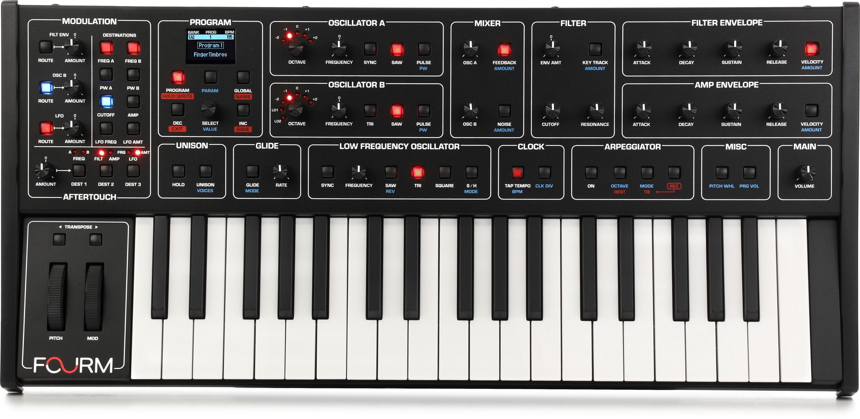 Dave Smith Instruments Mopho x4 4-voice Analog Synthesizer