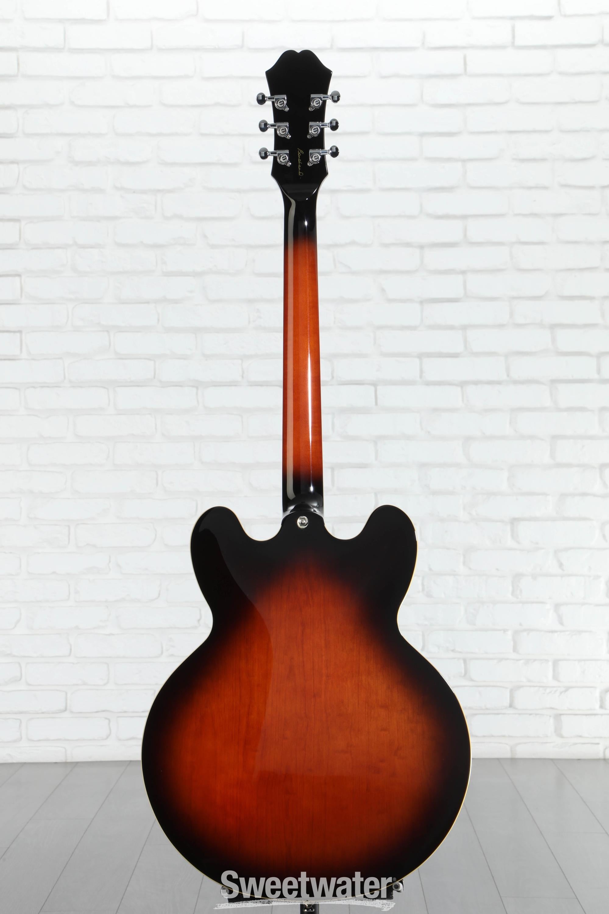 Epiphone Bonehead Riviera Electric Guitar - Dark Tobacco Sunburst