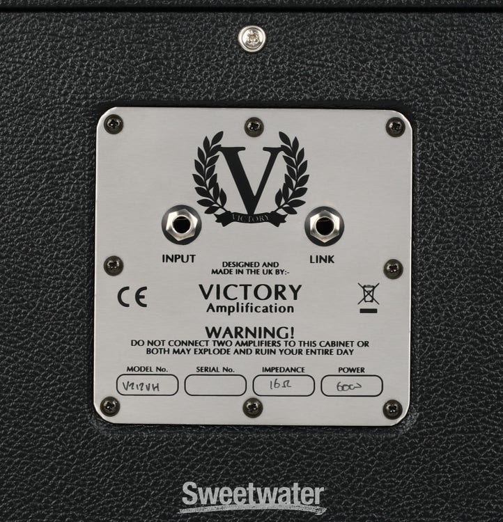 V212-VH 60-watt 2 x 12-inch Compact Vertical Extension Speaker Cabinet -  Black - Sweetwater