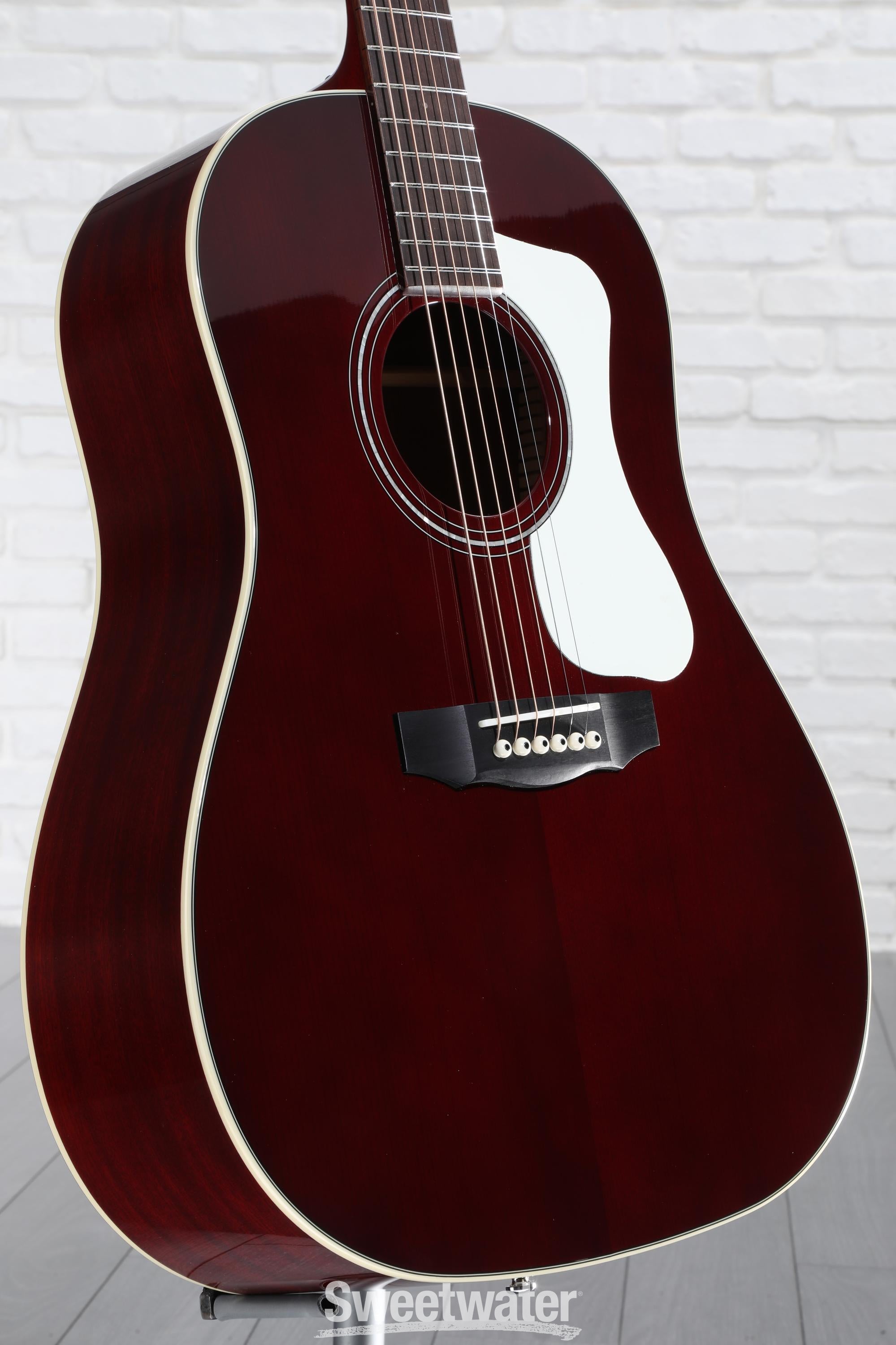 Guild DS-240 Memoir Acoustic Guitar - Wine Red | Sweetwater