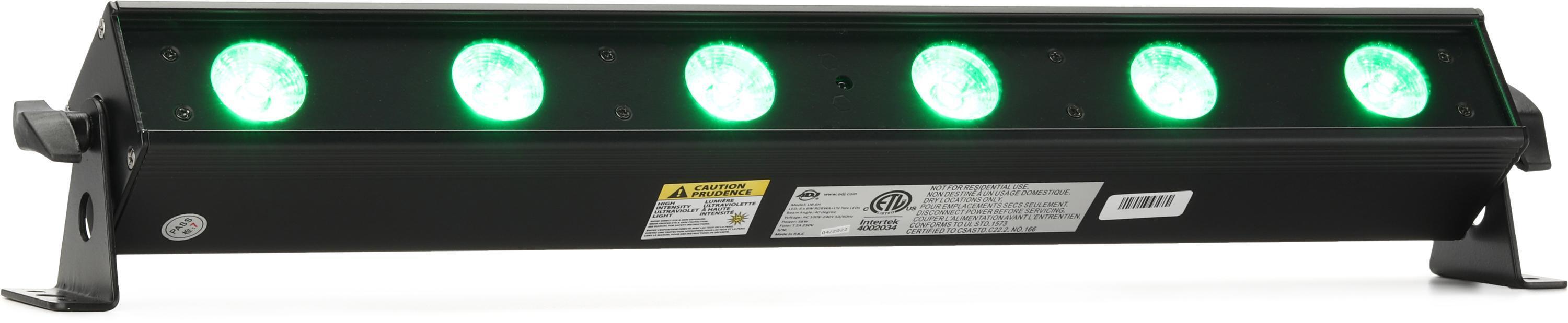 ADJ UB 6H 1/2-Meter 6-LED RGBWA+UV LED Bar