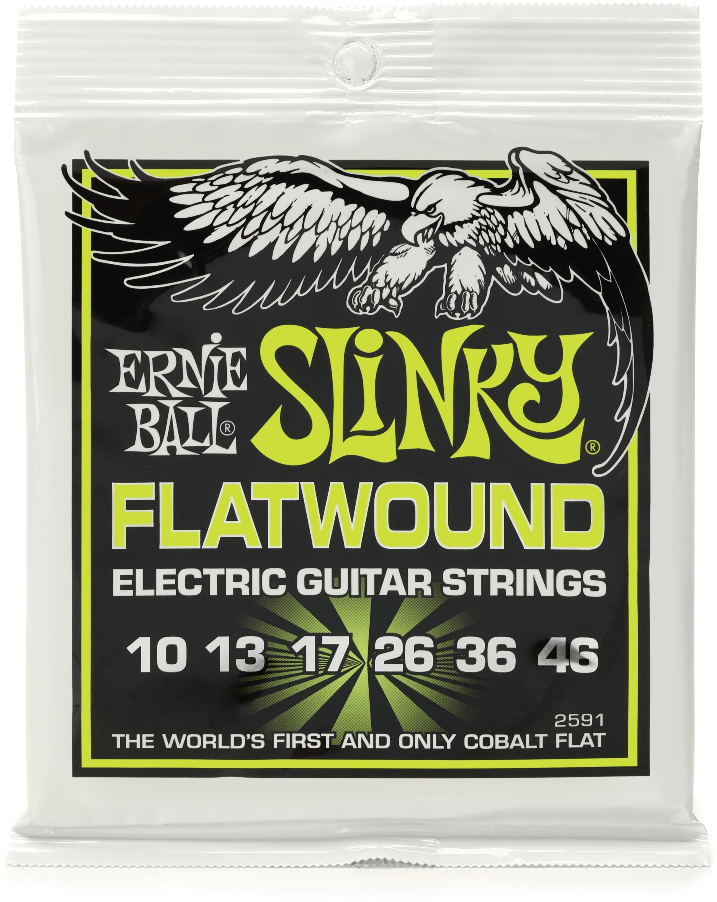 Ernie Ball 2593 Super Slinky Flatwound Electric Guitar Strings