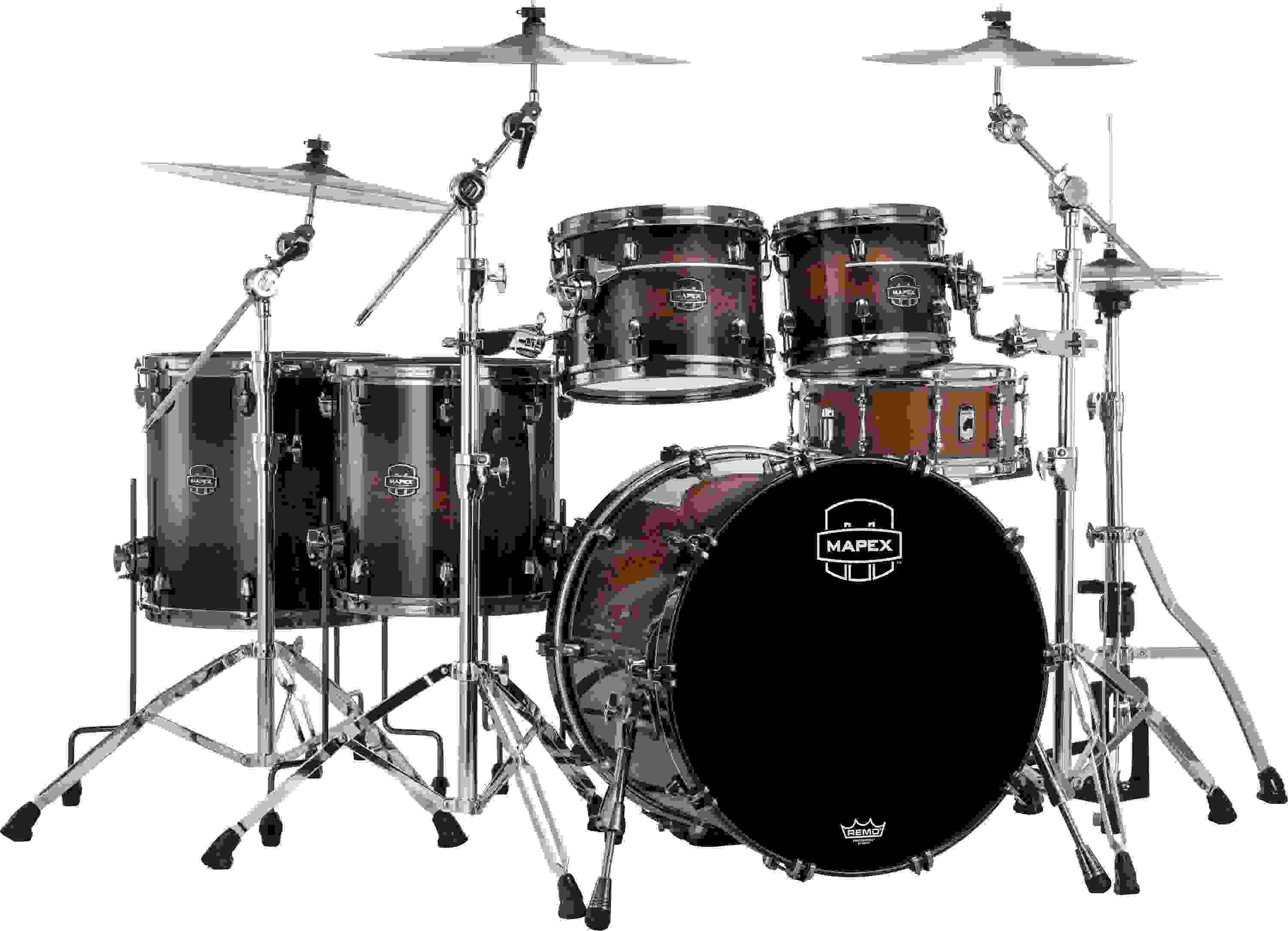 Mapex Saturn Evolution Workhorse Maple-Walnut SE628XM 5-piece Shell ...