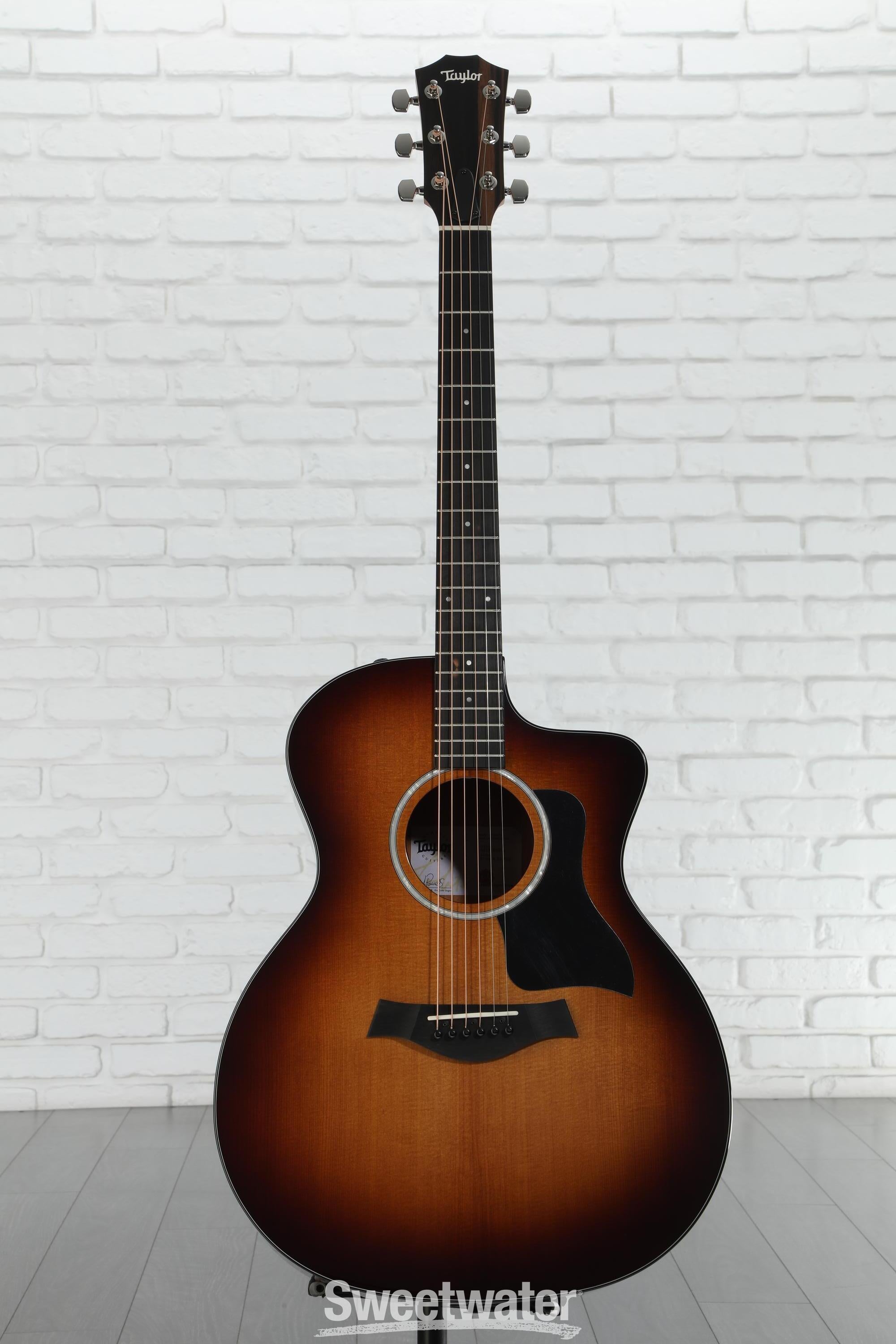 ギター Taylor 214ce SB Taylor 214ce-SB DLX Acoustic-Electric Guitar - Tobacco