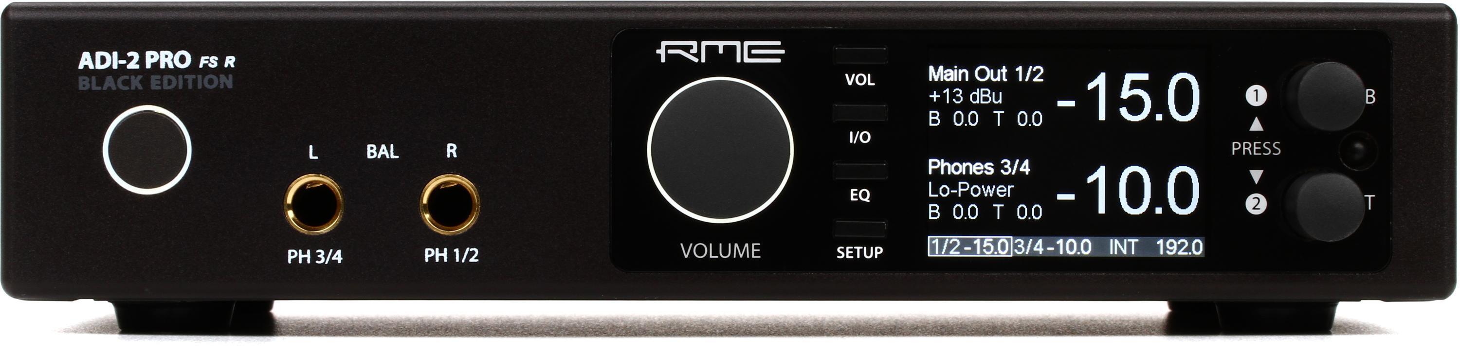 豊富な安い［美品］RME アールエムイー ADI-2 Pro FS R Black Edition ハイエンド オーディオインターフェース AD/DA DAC オーディオインターフェース