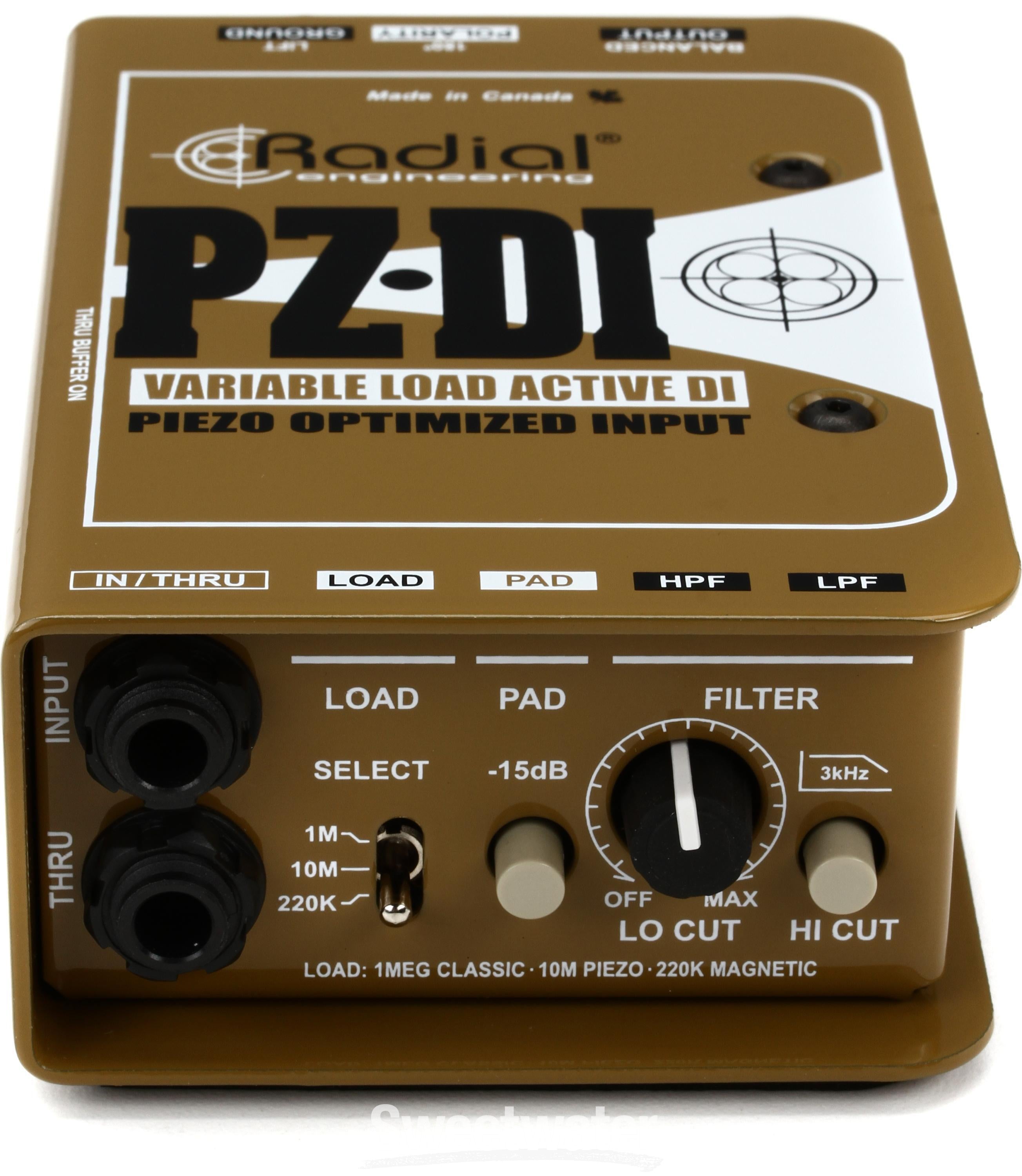 Radial PZ-DI Acoustic u0026 Orchestral Instrument Direct Box | Sweetwater