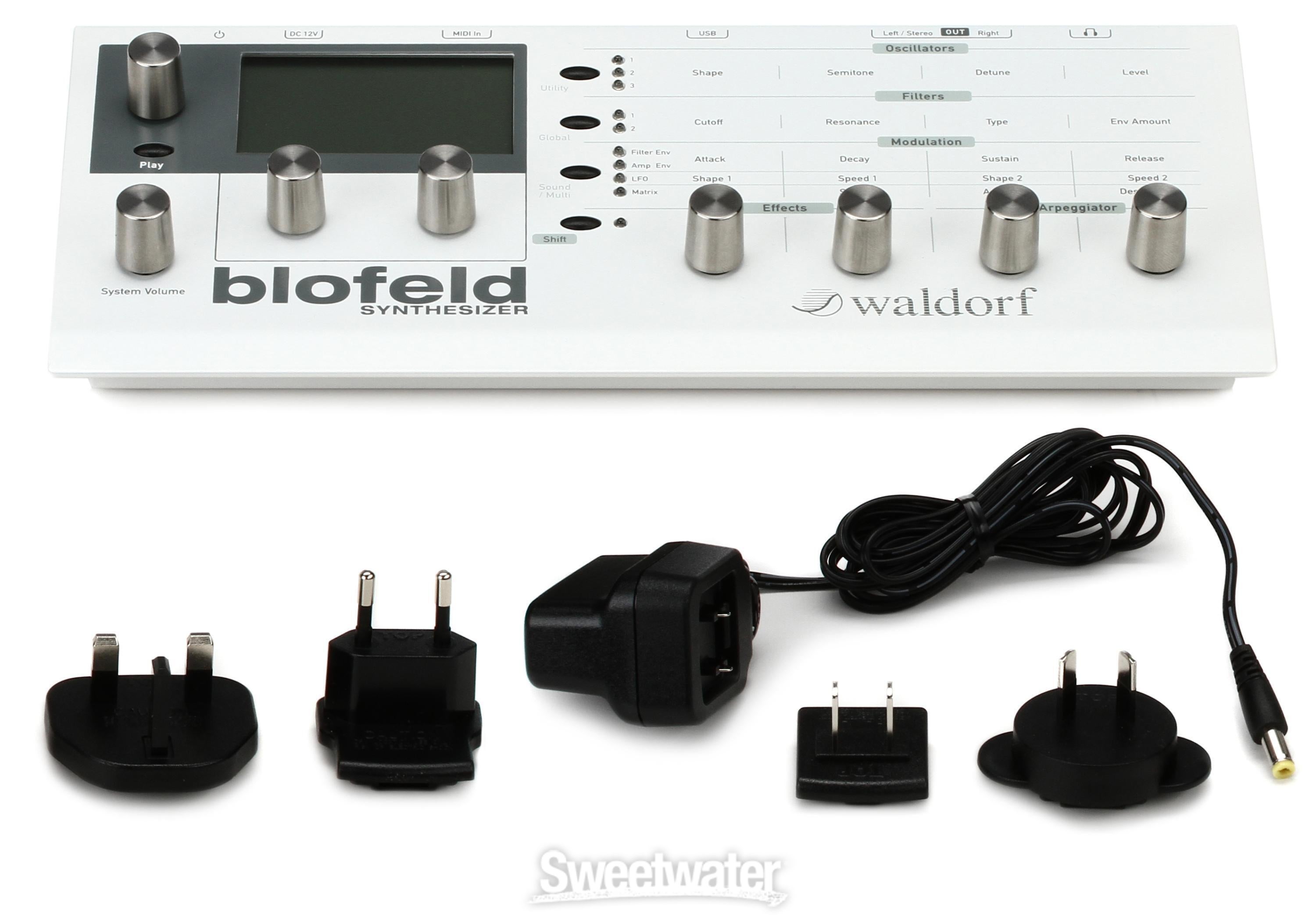 Waldorf Blofeld Desktop Synthesizer - White | Sweetwater