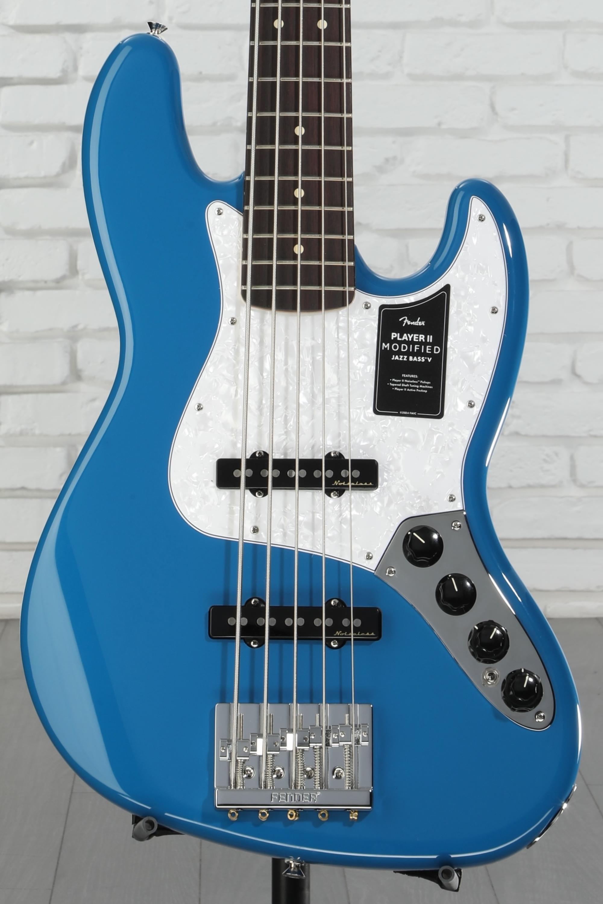 Fender Player II Modified Active Jazz Bass V - Electric Blue