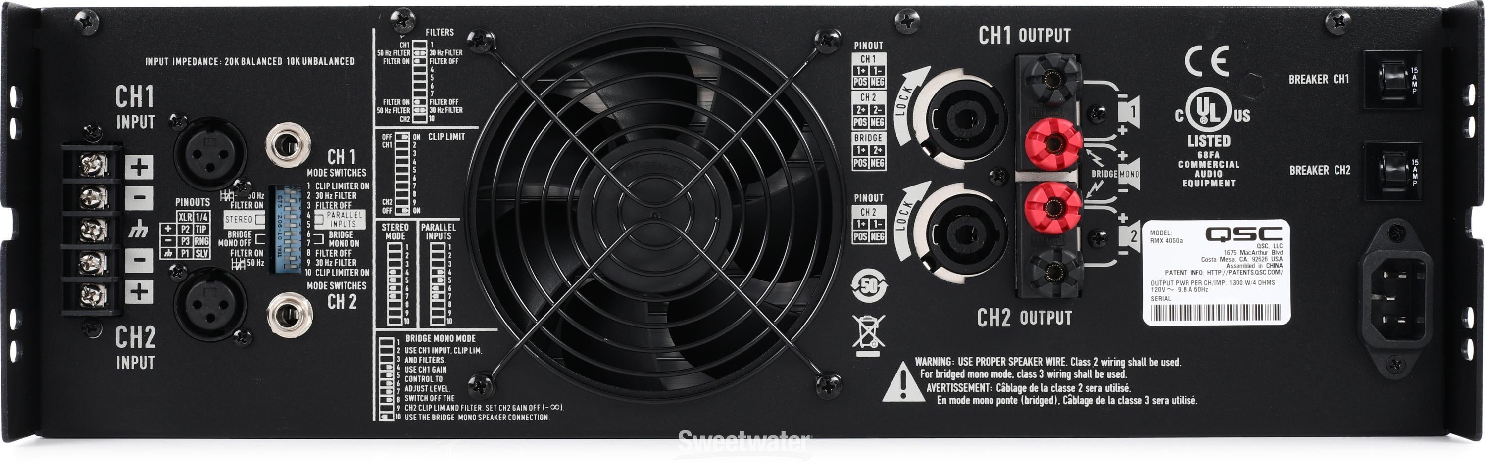 QSC RMX 4050a Power Amplifier Reviews | Sweetwater
