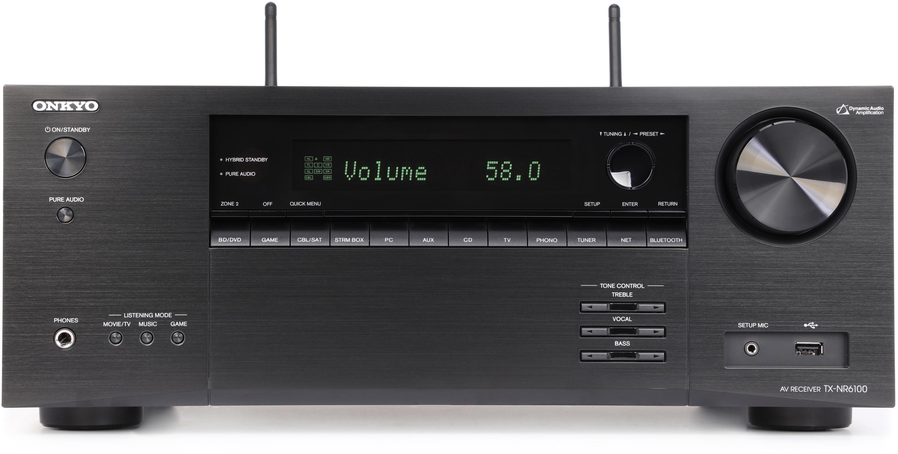 Onkyo TX-NR6100 100-watt 7.2-channel A/V Receiver | Sweetwater