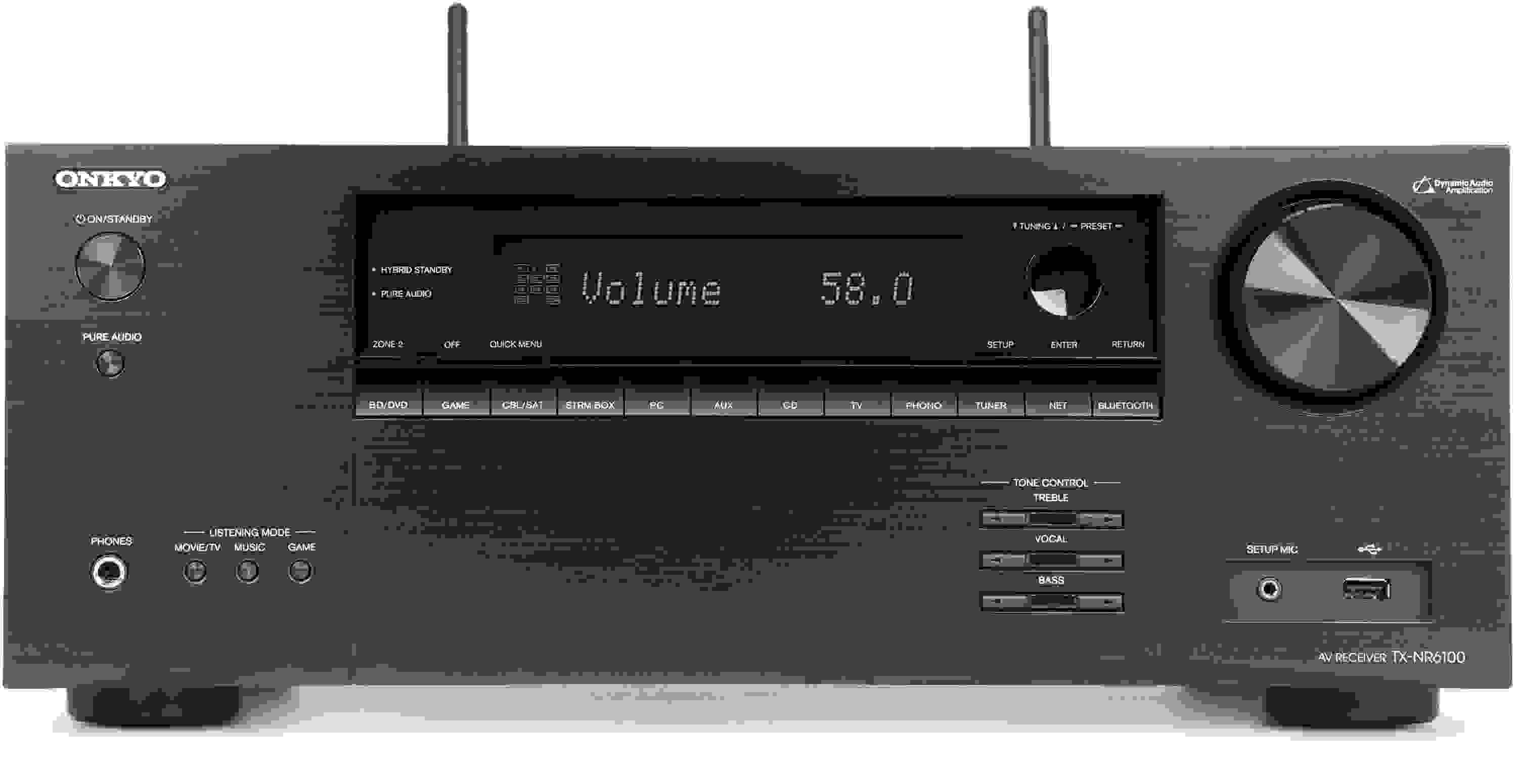 Onkyo TX-NR6100 100-watt 7.2-channel A/V Receiver | Sweetwater