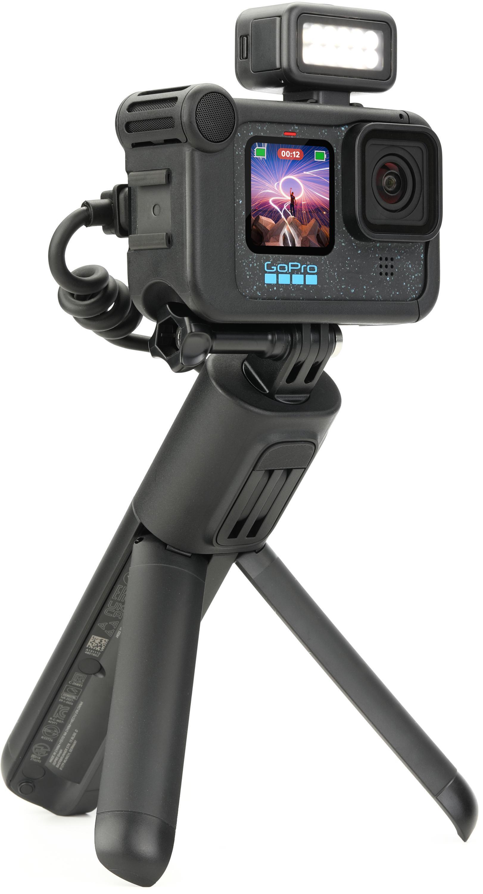  GoPro HERO12 Black Creator Edition - Includes HERO12 Black ,  Volta (Battery Grip, Tripod, Remote), Media Mod, Light Mod, Enduro Battery,  and Carrying Case : Electronics