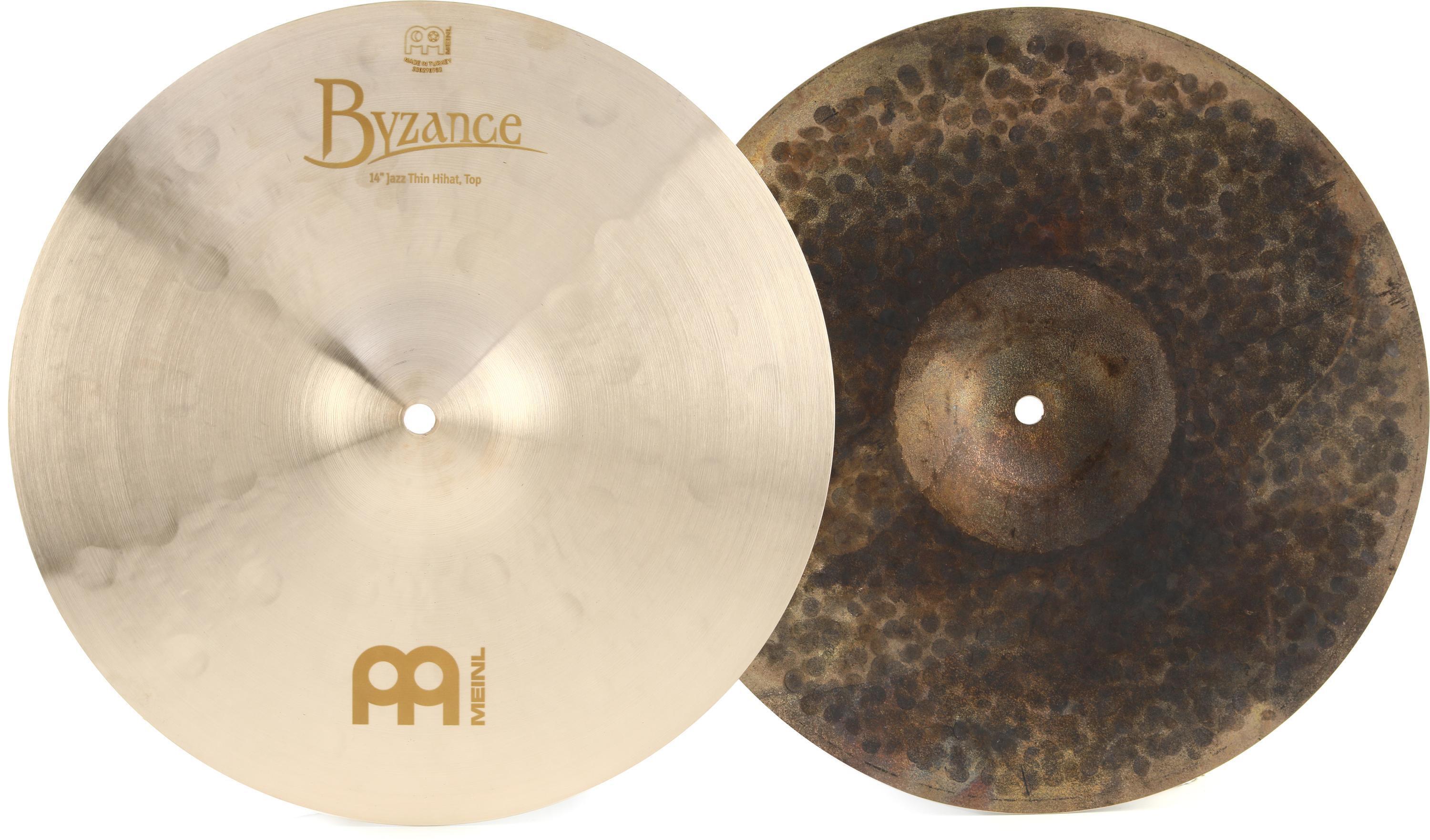 Meinl Cymbals Byzance Jazz Thin Hi-hat Cymbals - 14 inch