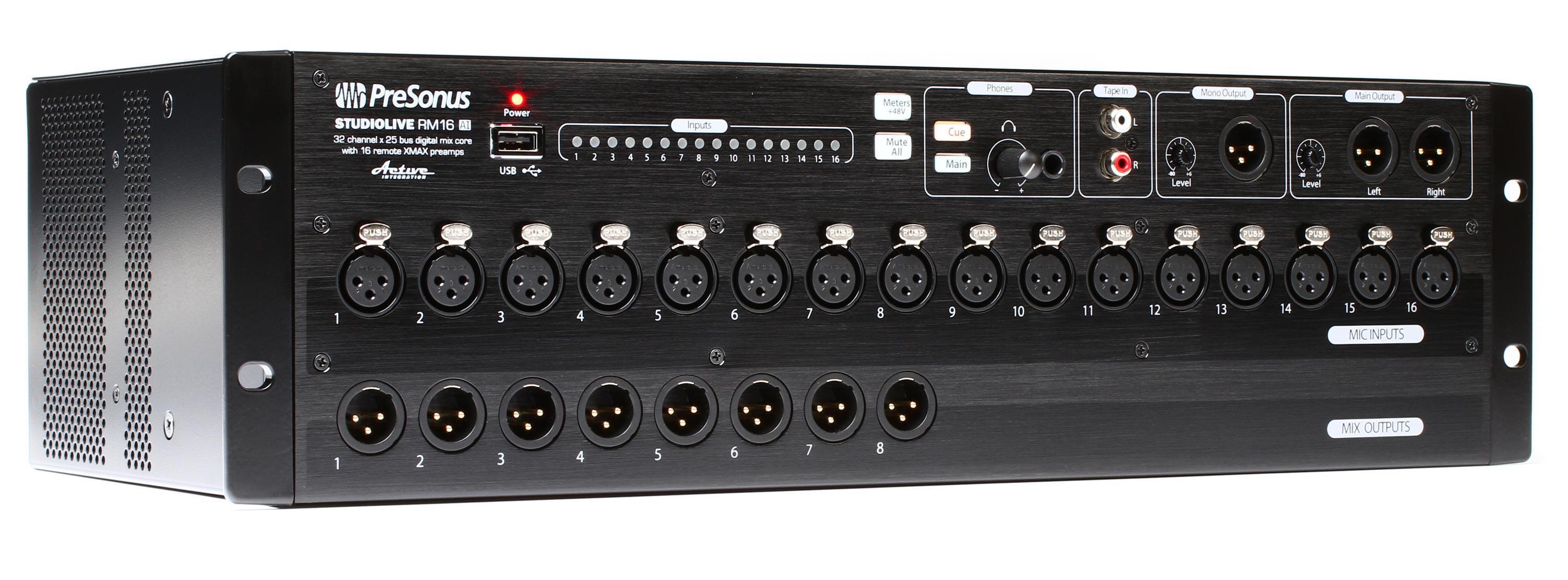 PreSonus StudioLive RM16AI - 16-ch Digital Rack Mounted Mixer