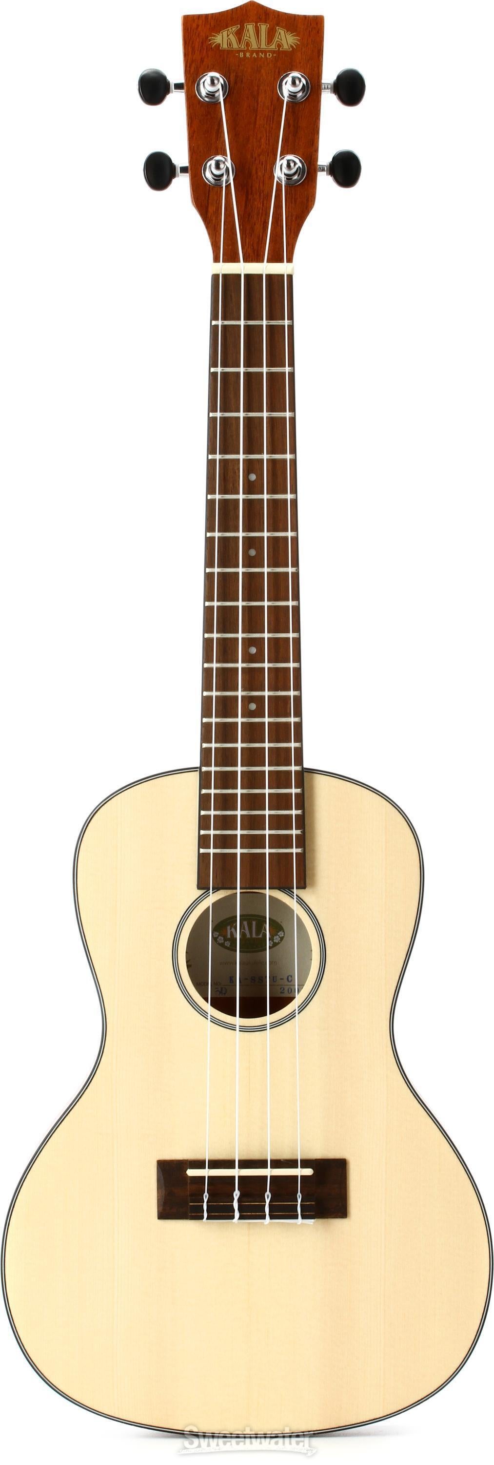 Kala KA-SSTU-C Travel Concert Ukulele - Satin Natural | Sweetwater