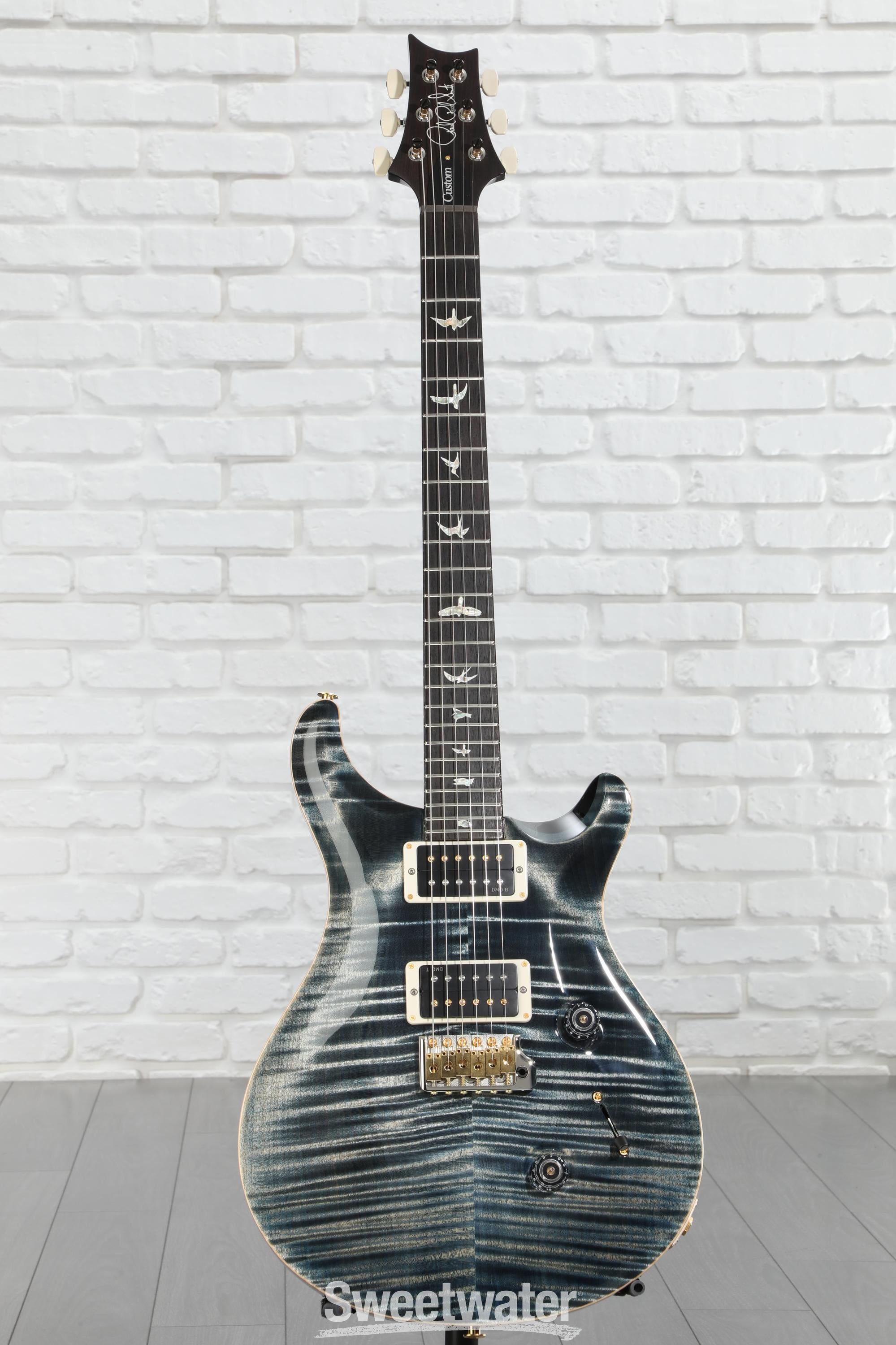ギター PRS custom24 10TOP whaleblue Platinum PRS Custom 24 10-Top Electric Guitar Faded Whale