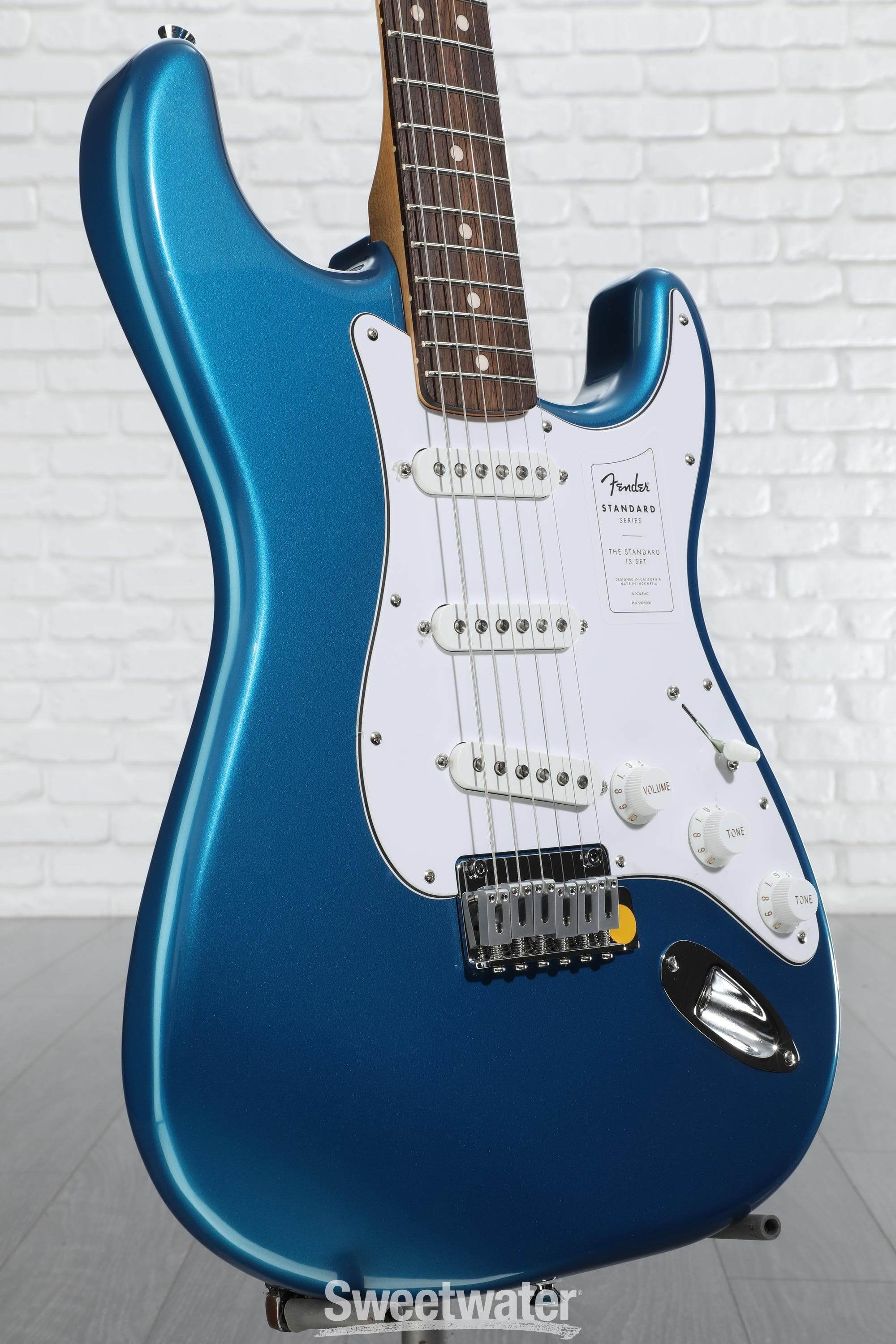 Fender Standard Stratocaster Electric Guitar - Aqua Marine Metal