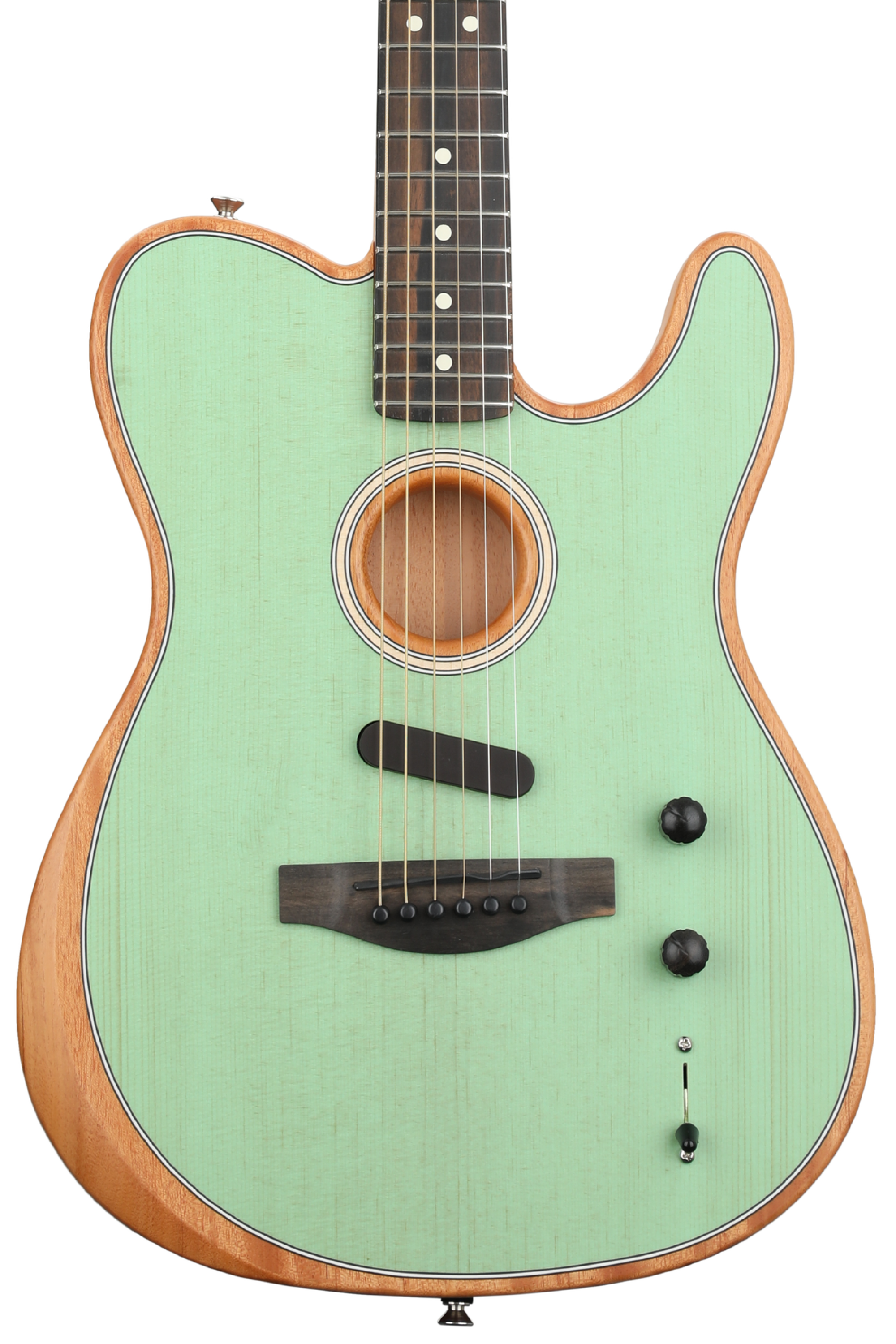 ギター Fender American Acoustasonic Serf Green Fender American Acoustasonic Telecaster - Translucent Surf
