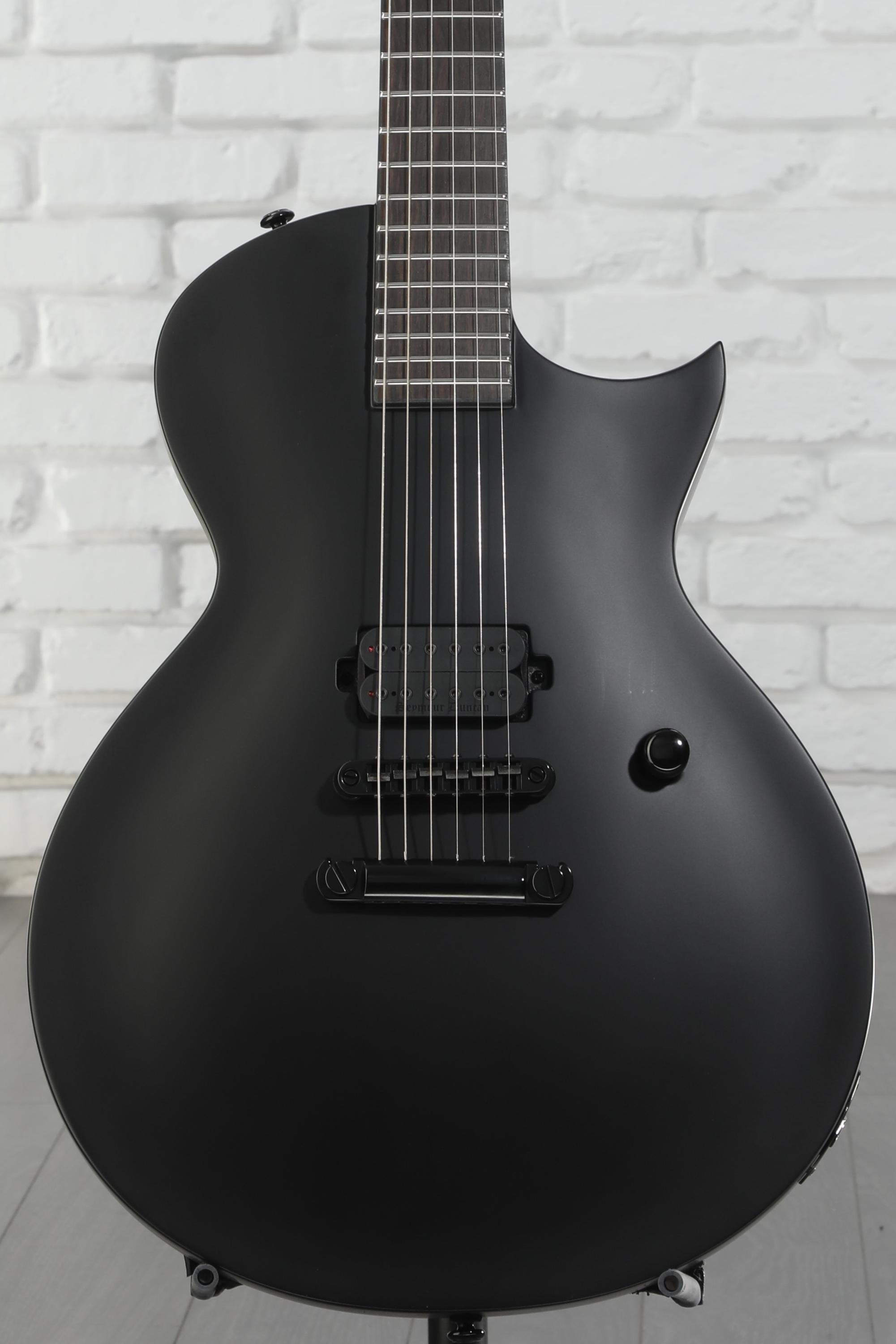 ESP EC-500 LTD サテンブラックエレキギター Used 2006 ESP LTD EC-500 Skull & Crossbones Black Solid Body