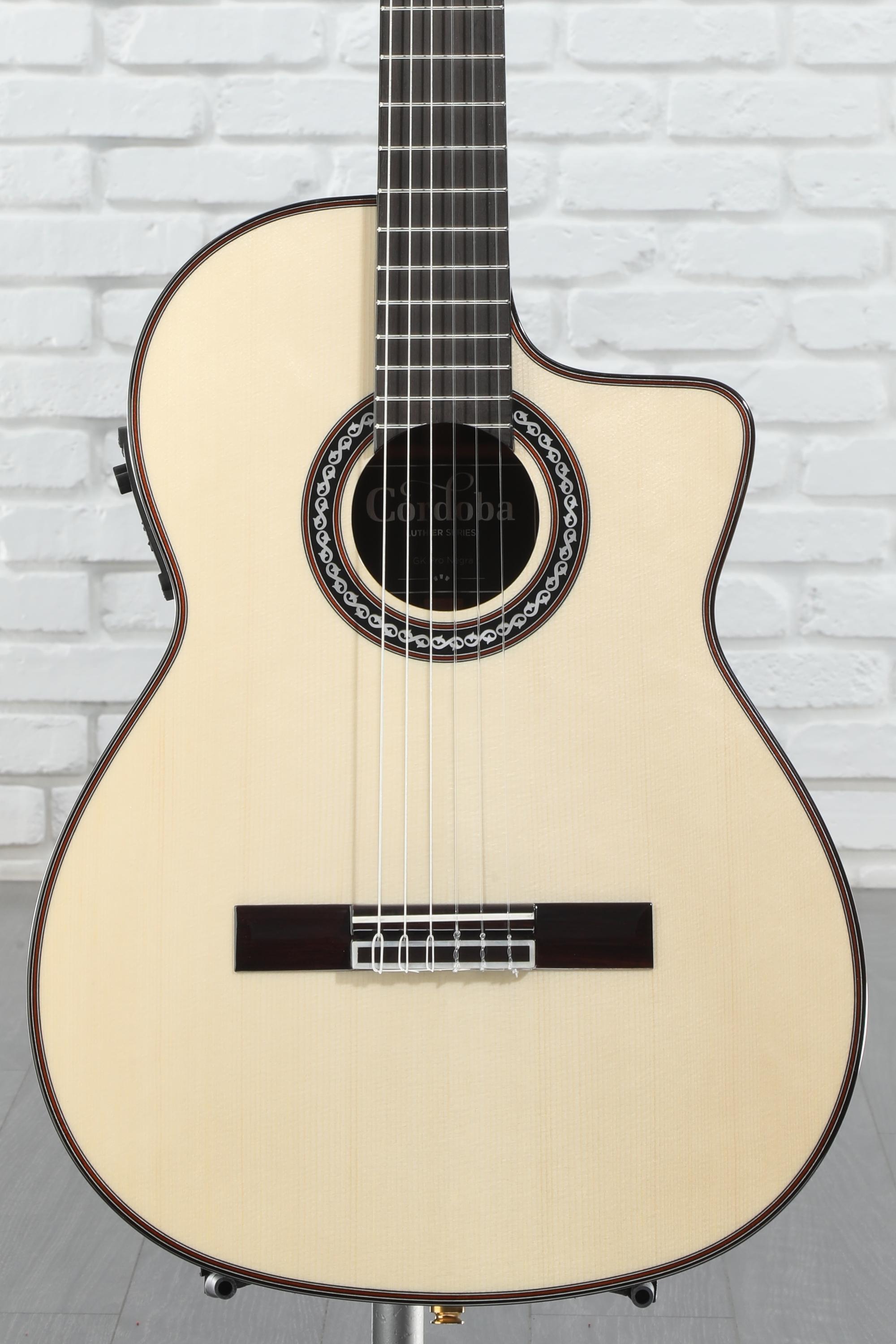 Cordoba GK Pro Negra Nylon String Acoustic-Electric Guitar