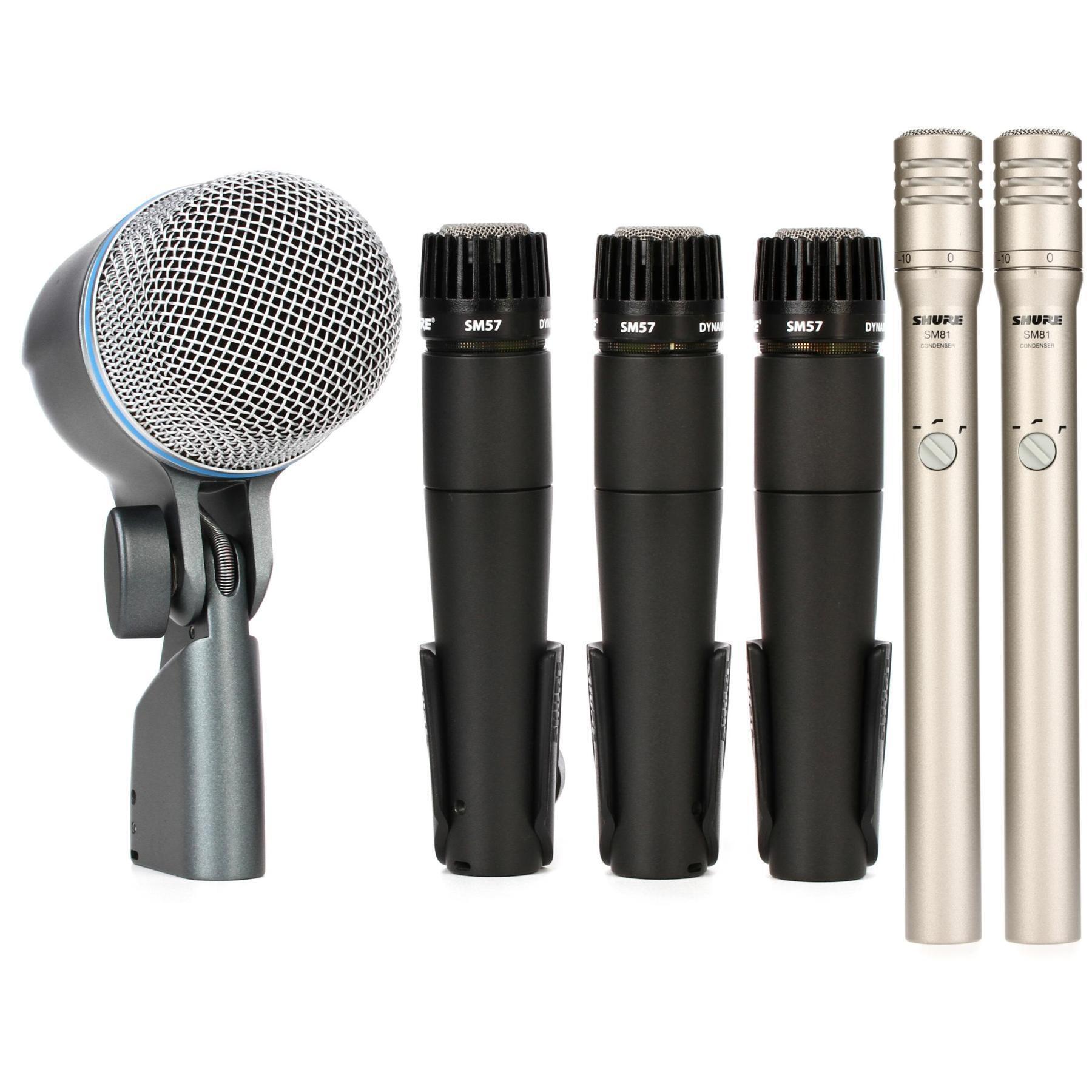 Shure DMK57-52 and SM81 Pair Drum Microphone Bundle