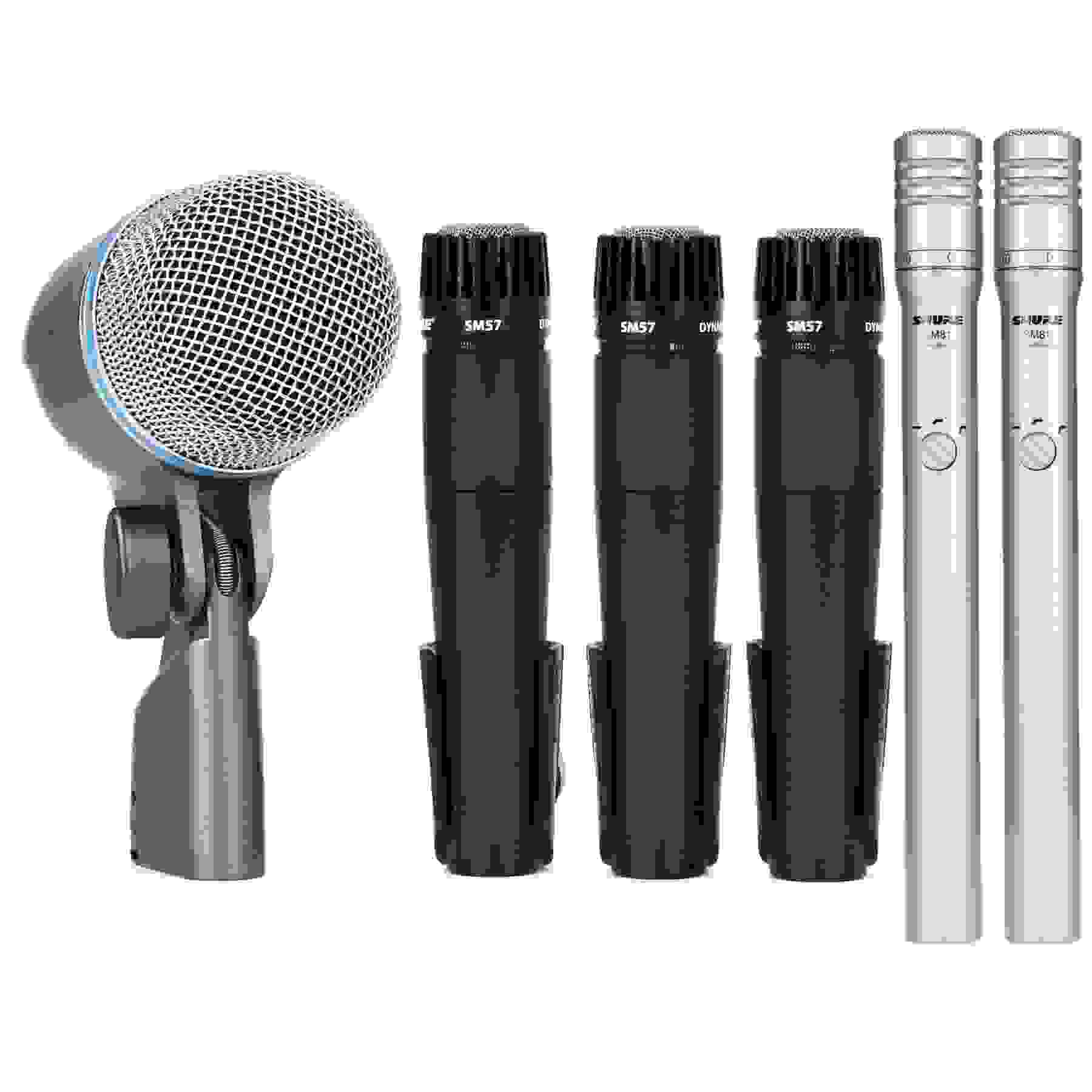 Shure DMK57-52 and SM81 Pair Drum Microphone Bundle | Sweetwater