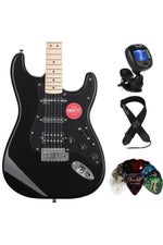 Photo of Squier Sonic Stratocaster Electric Guitar Essentials Bundle - Black