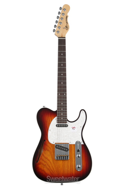 G&L Tribute ASAT Classic Semi-hollow Electric Guitar - Antique Sunburst,  Sweetwater Exclusive