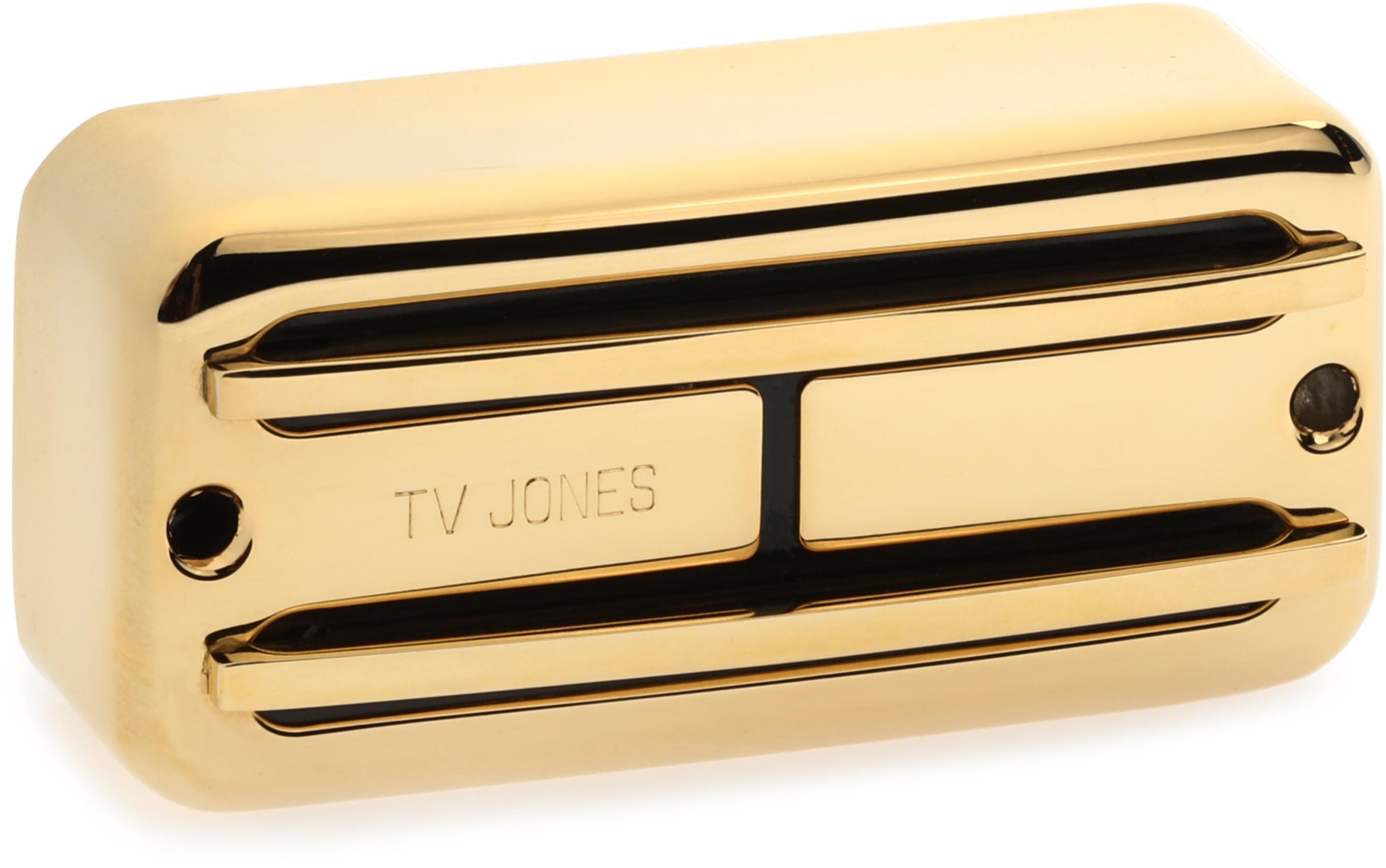 TV Jones Super'Tron Bridge Humbucker Pickup - Gold Reviews | Sweetwater