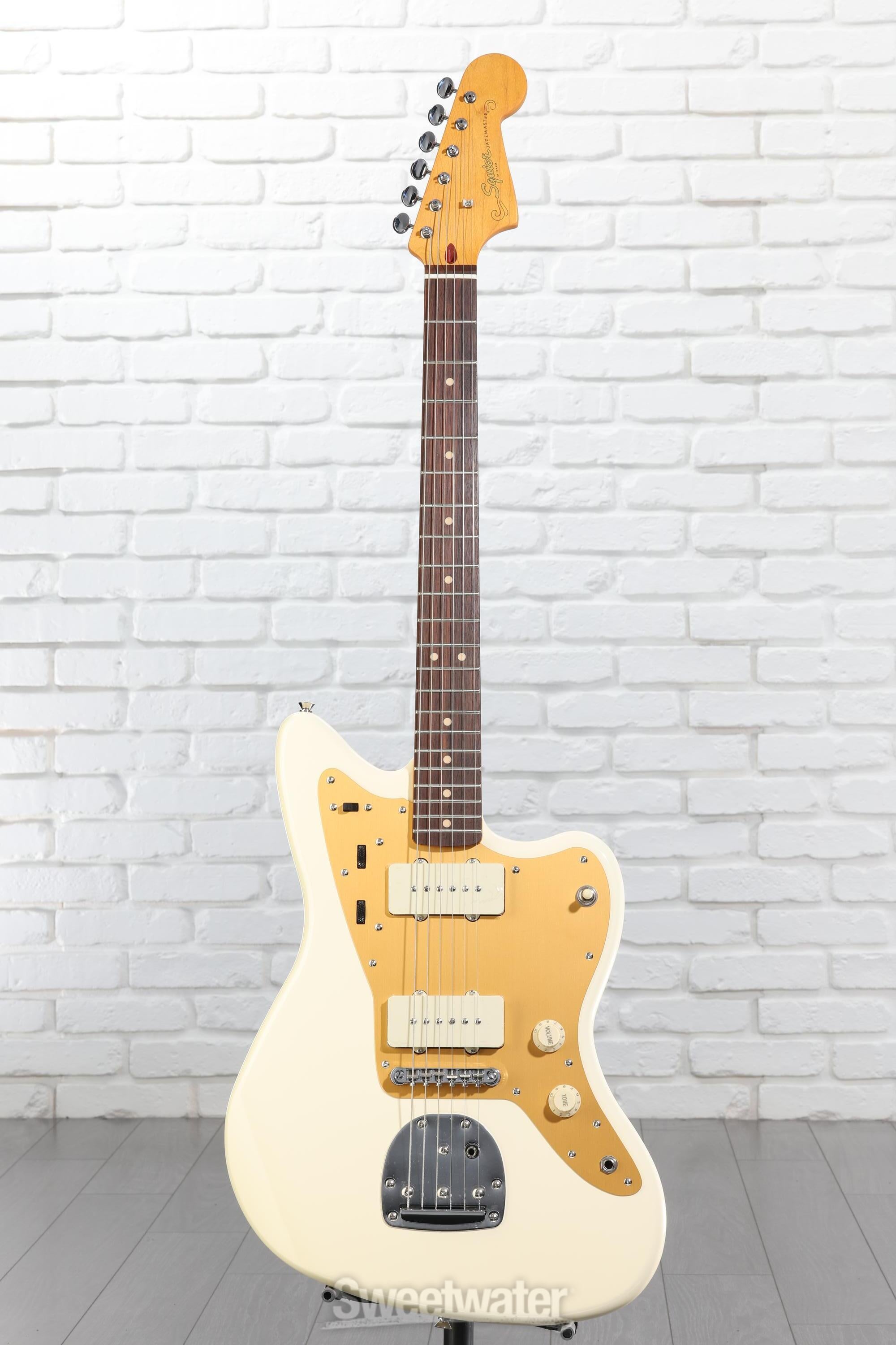 Squier J Mascis Signature Jazzmaster - Vintage White with Indian