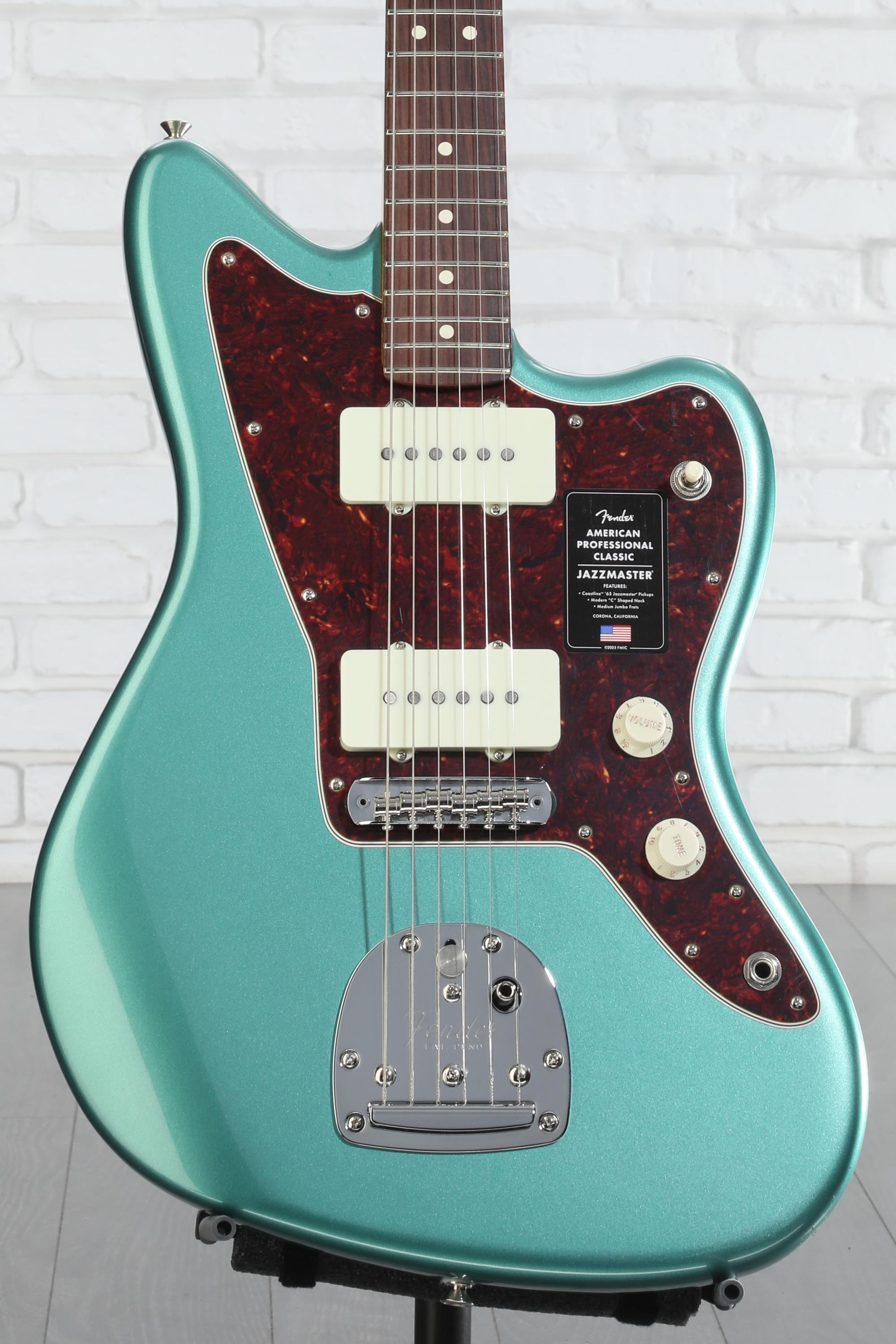 ギター fender American Professional Jazzmaster Fender American Pro Jazzmaster Rosewood Guitar Green Metallic