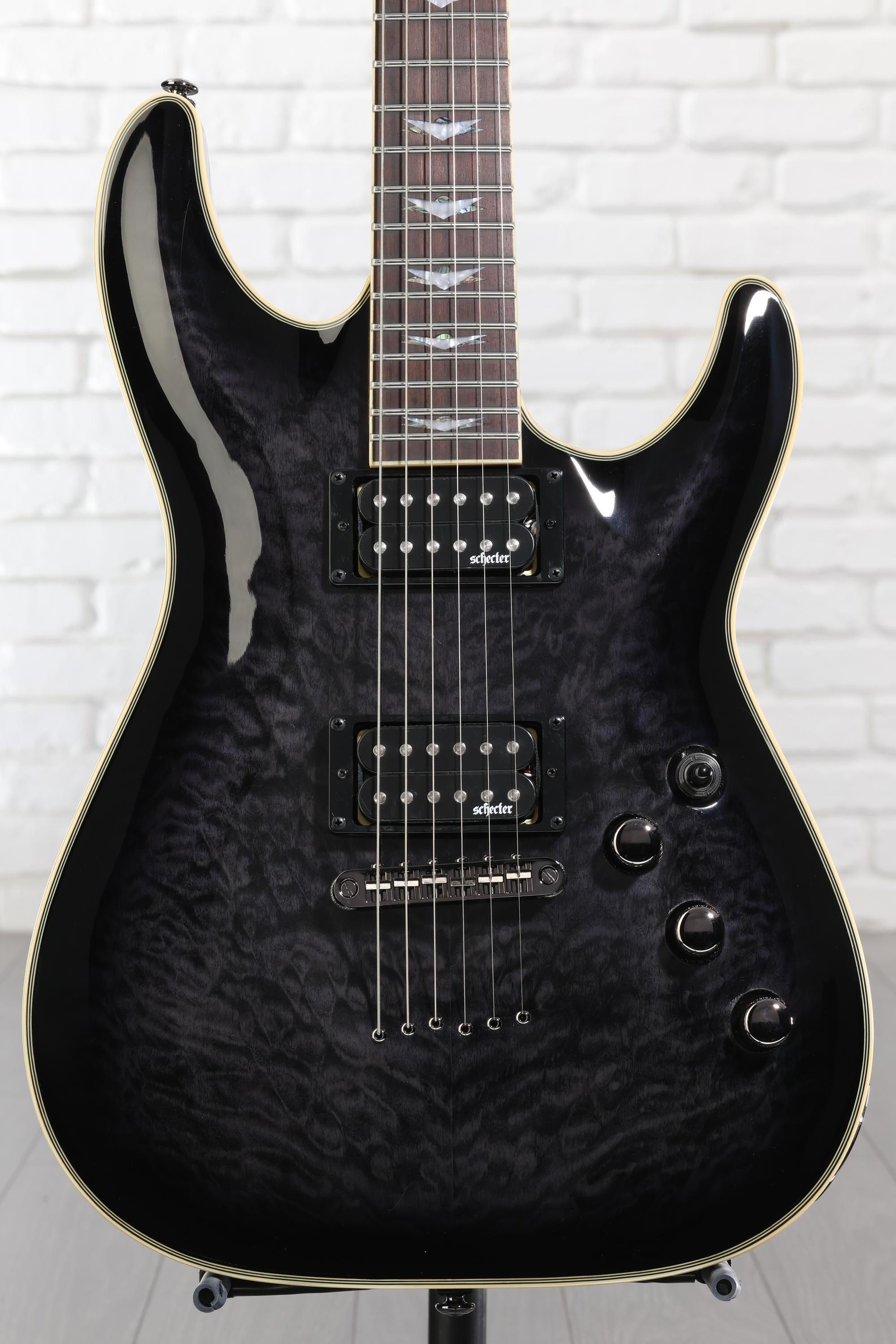Schecter Omen Extreme-6 Electric Guitar - See-Thru Black | Sweetwater