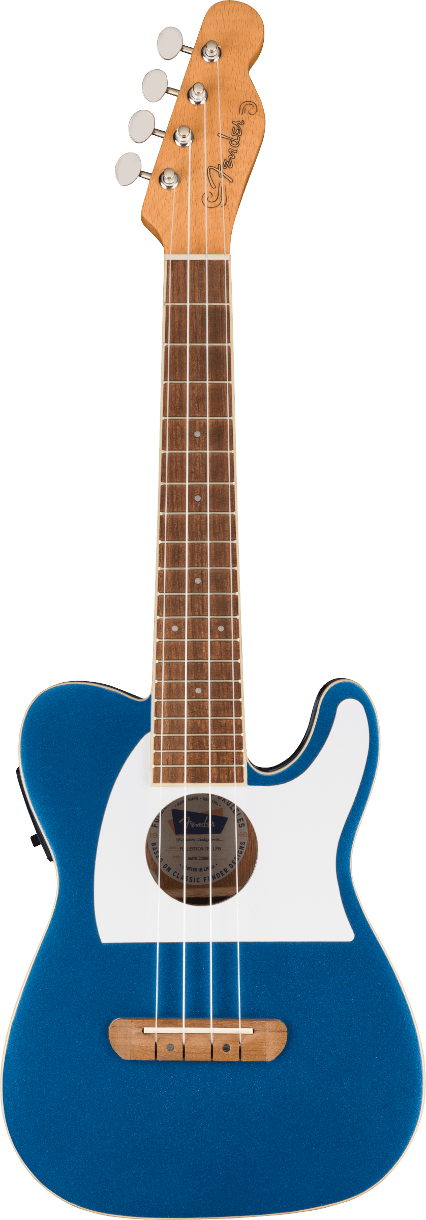 Fender Fullerton Tele Uke Lake Placid Blue Sweetwater