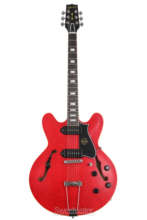 Heritage Custom Core H-530 Hollowbody Electric Guitar - Trans