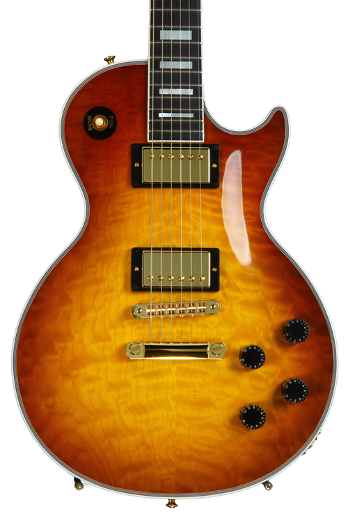 Gibson Custom Les Paul Custom Quilt - Honey Burst | Sweetwater