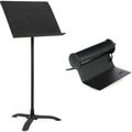 Photo of Manhasset Model 48 Symphony Music Stand and Clip-on Light Bundle - Black