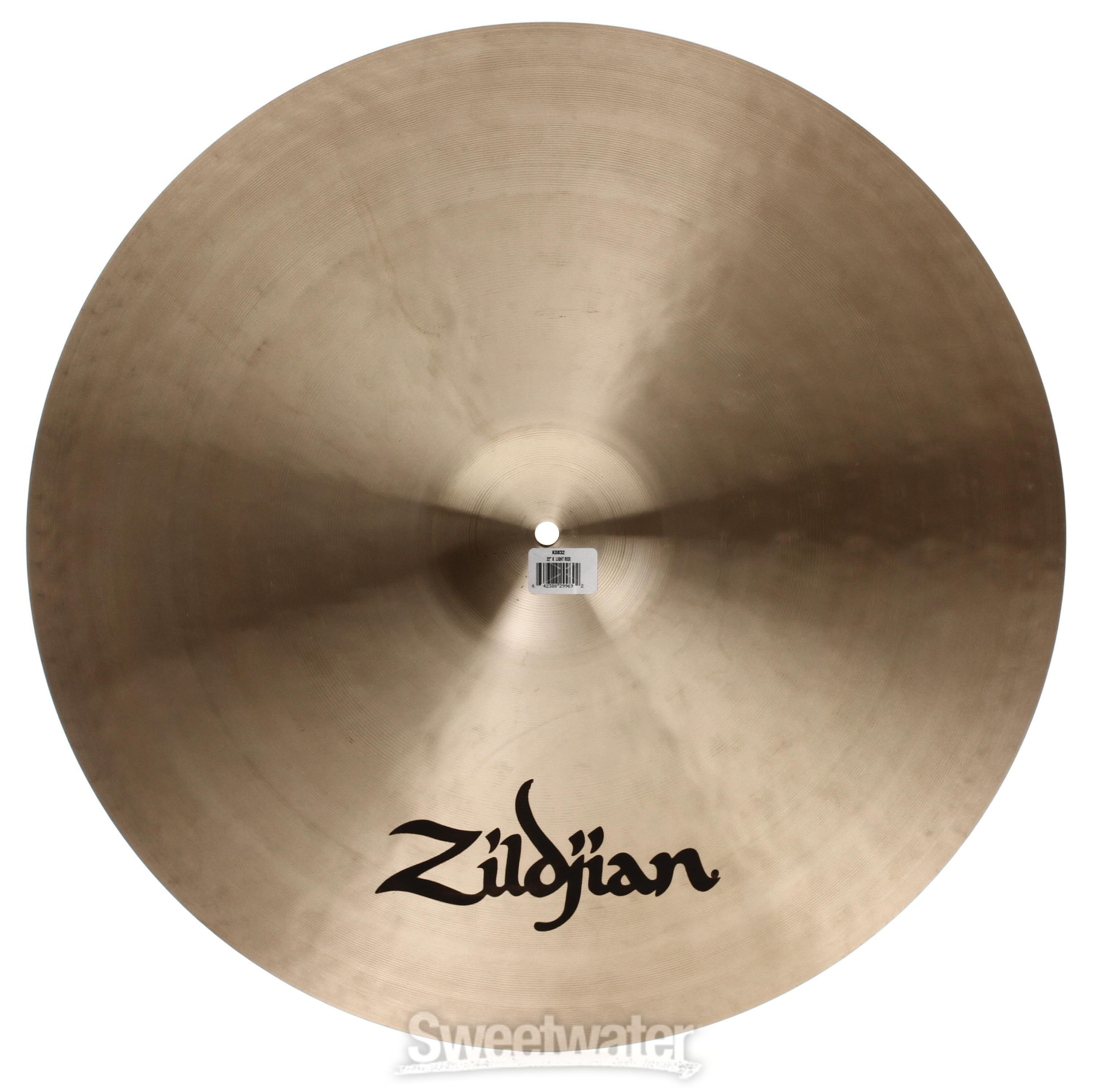 Zildjian 22 inch K Zildjian Light Ride Cymbal Reviews | Sweetwater