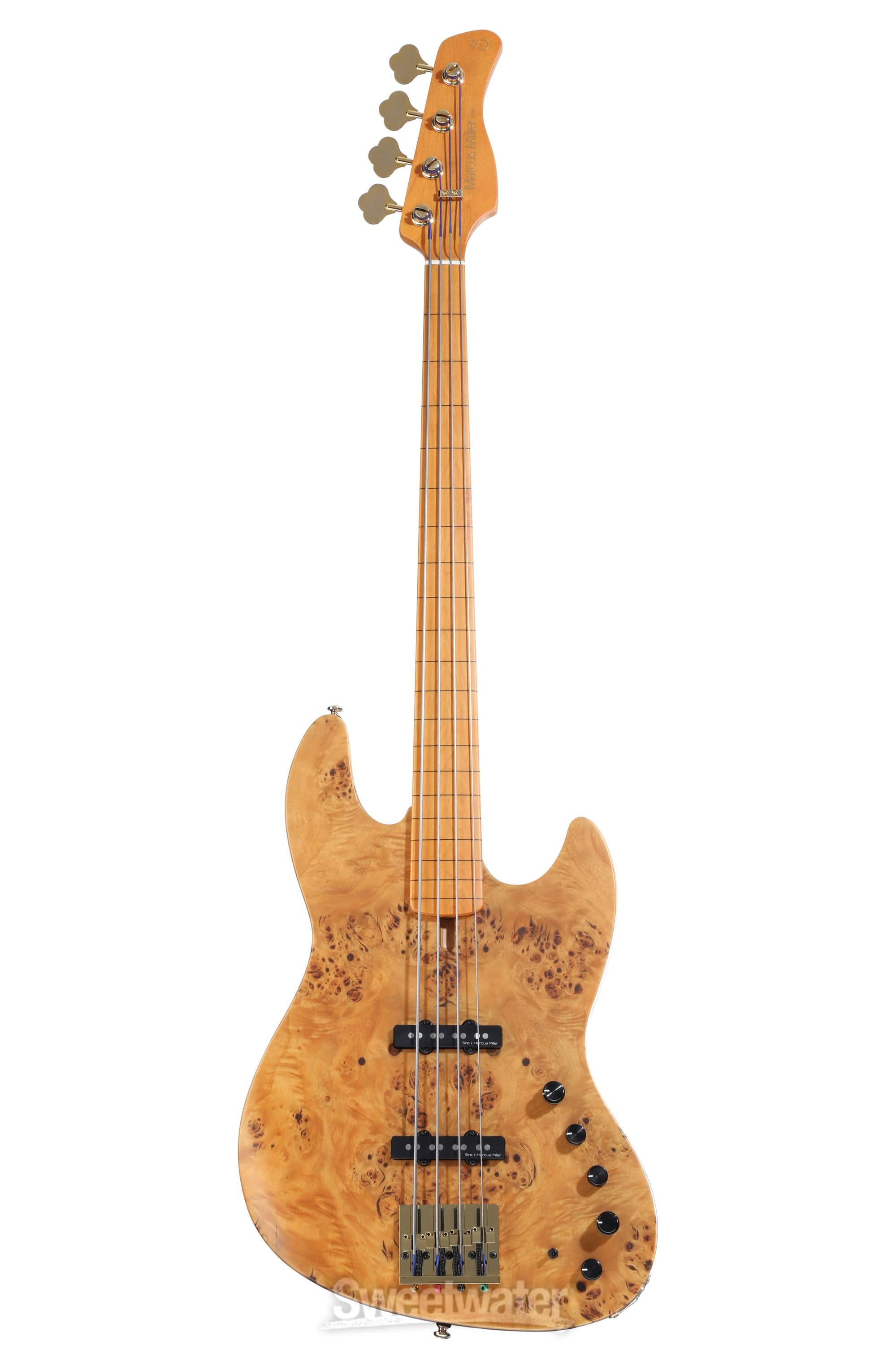 Sire Marcus Miller V10 4-string Fretless Bass Guitar - Natural