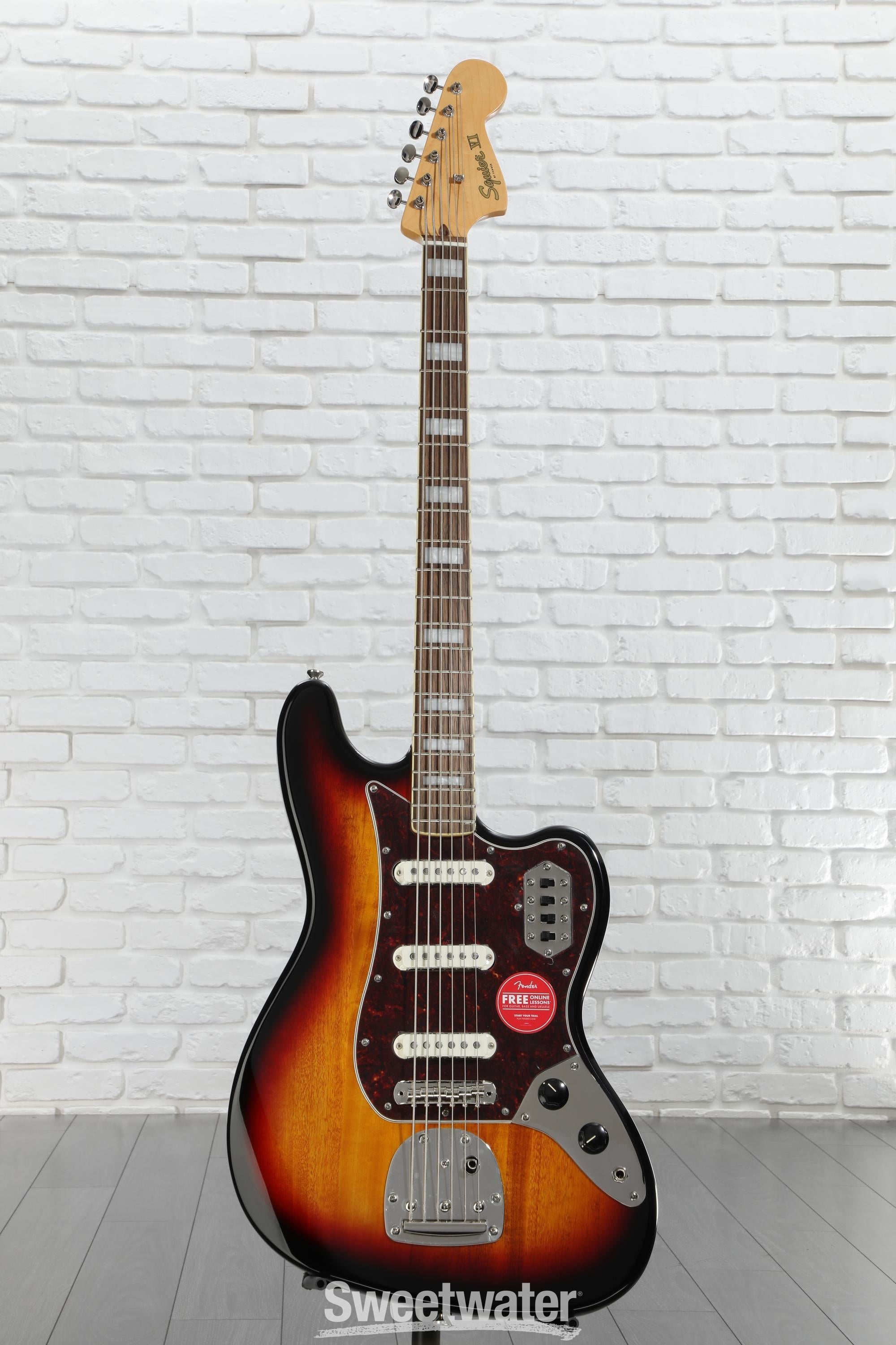 Squier Classic Vibe Bass VI Guitar - 3-tone Sunburst
