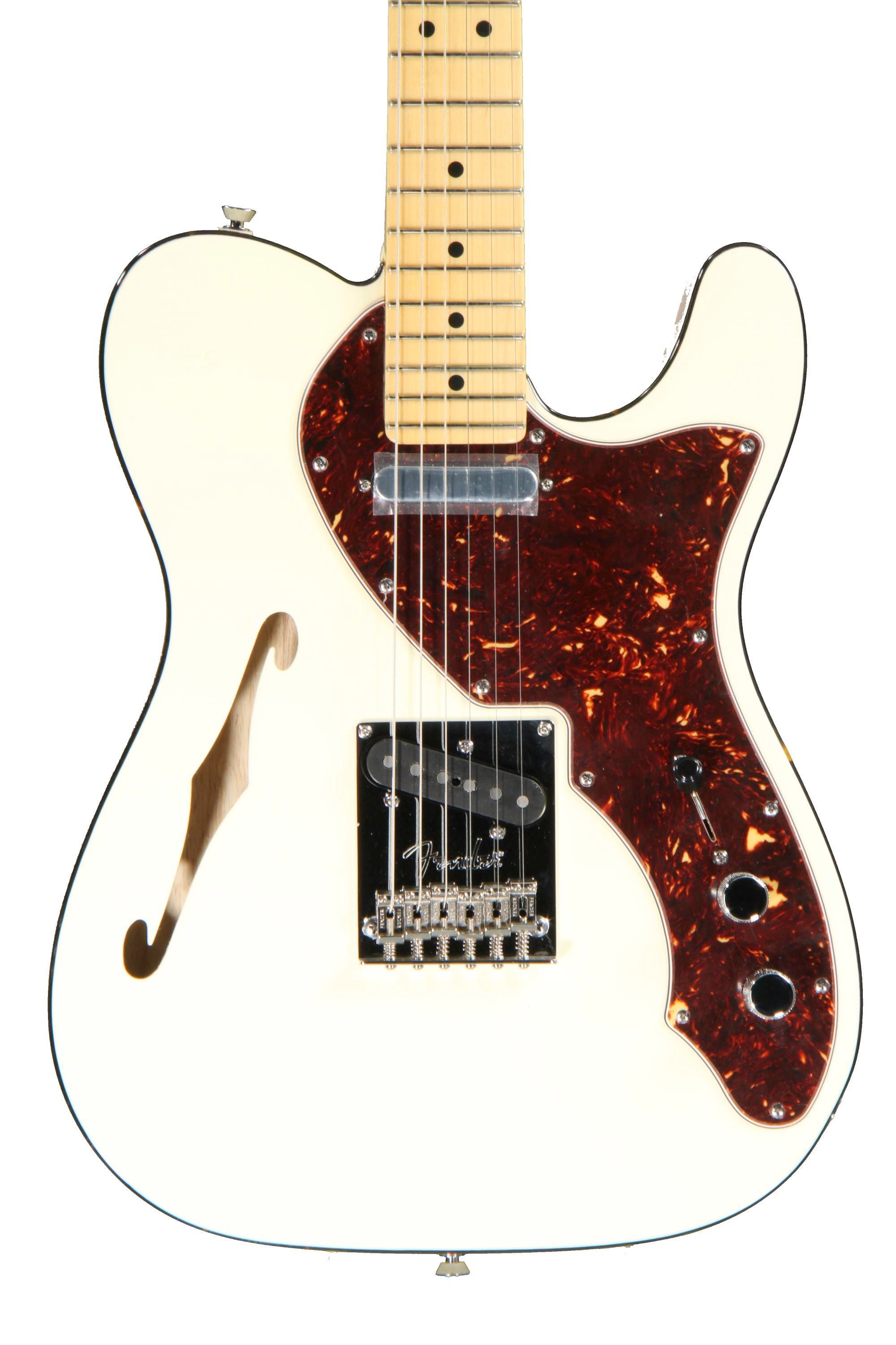 Fender Limited Edition Modern Thinline Tele - Modern Thinline White