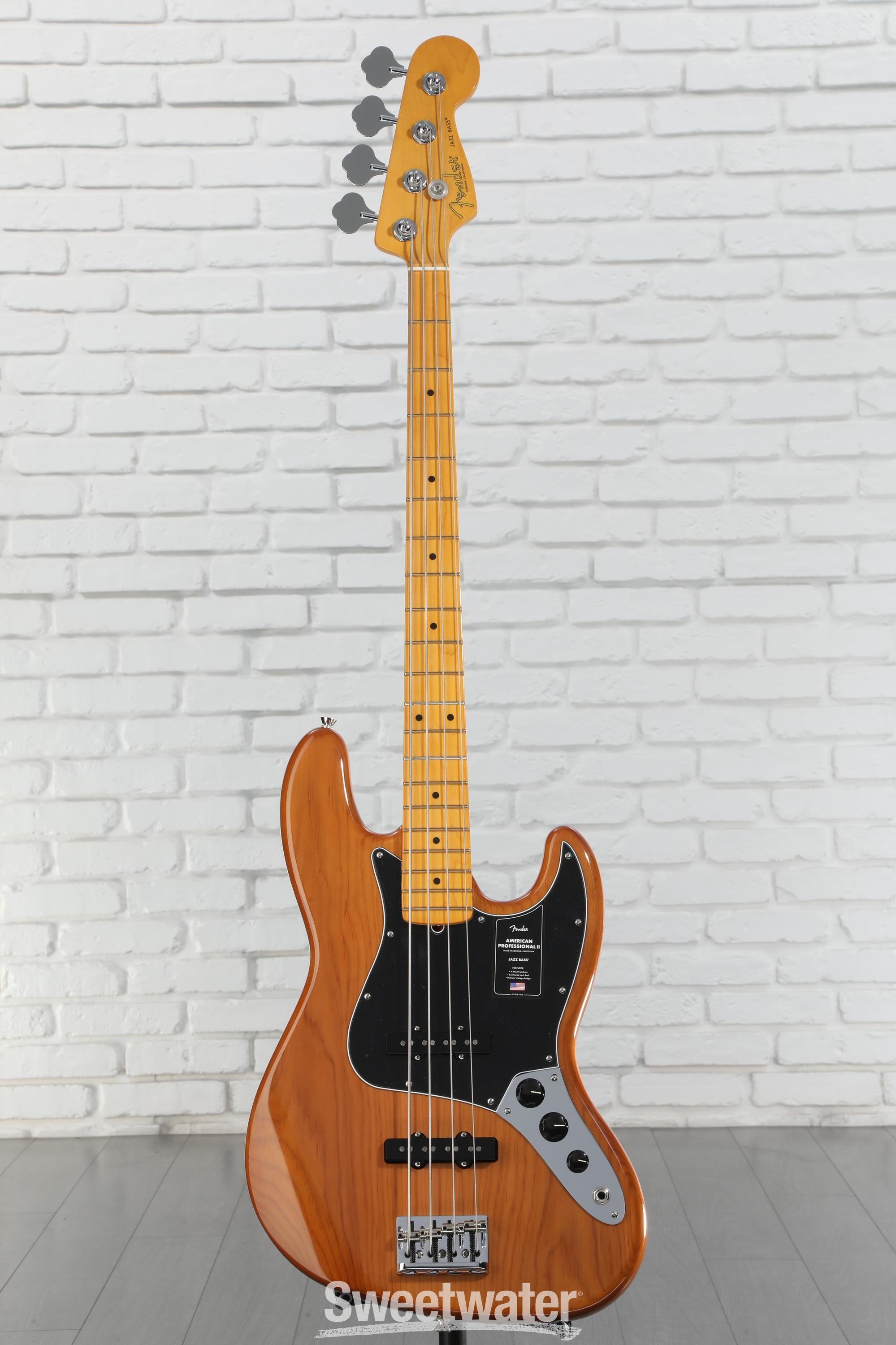 Fender American Professional II Jazz Bass Guitar - Natural