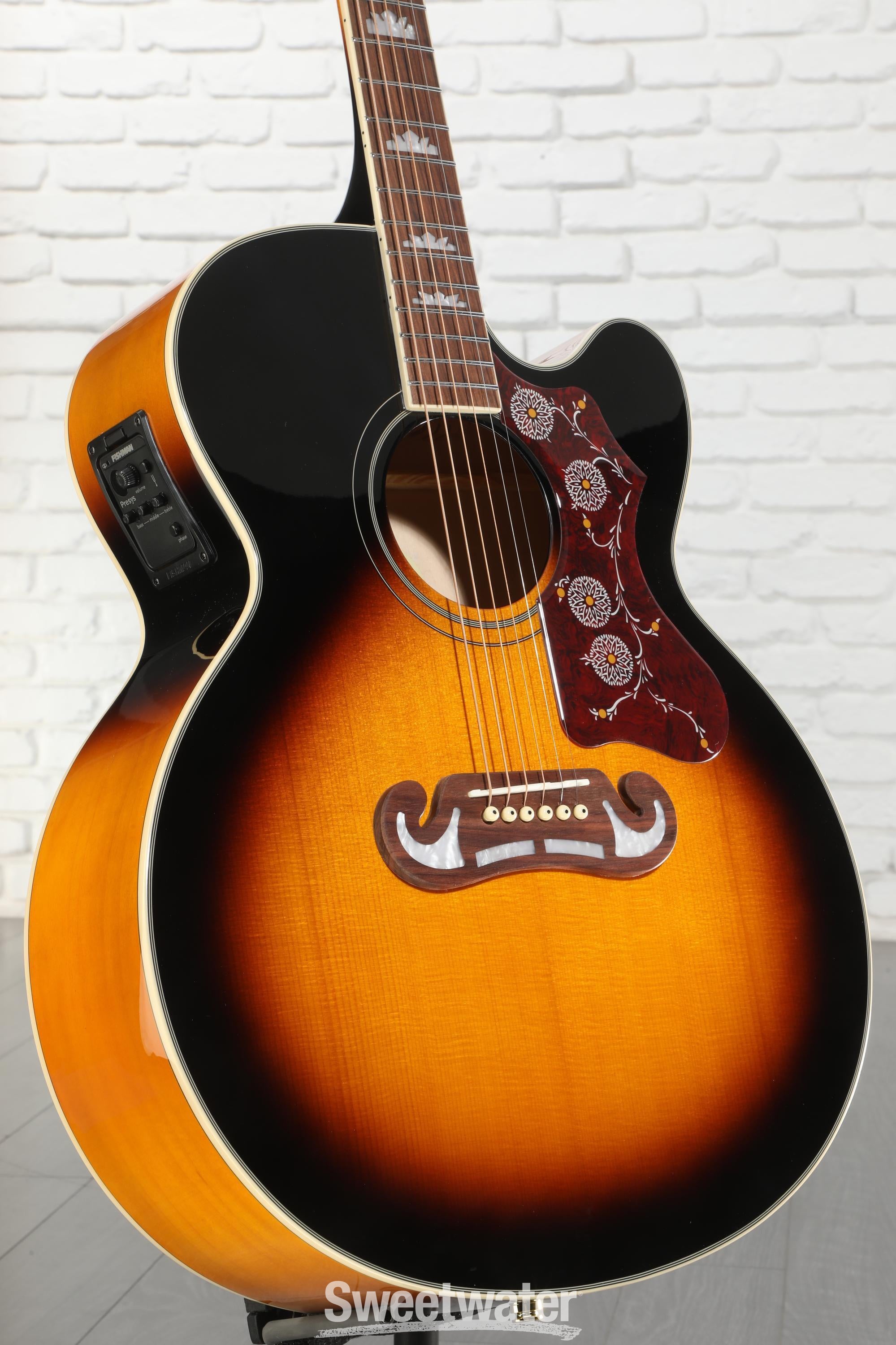 Epiphone J-200EC Studio Acoustic-Electric Guitar - Vintage