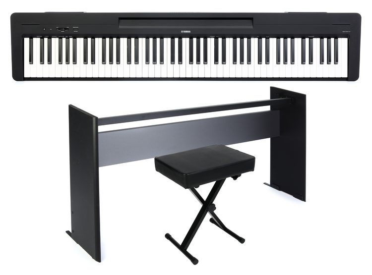 Yamaha P-143 Digital Piano Home Bundle - Black | Sweetwater