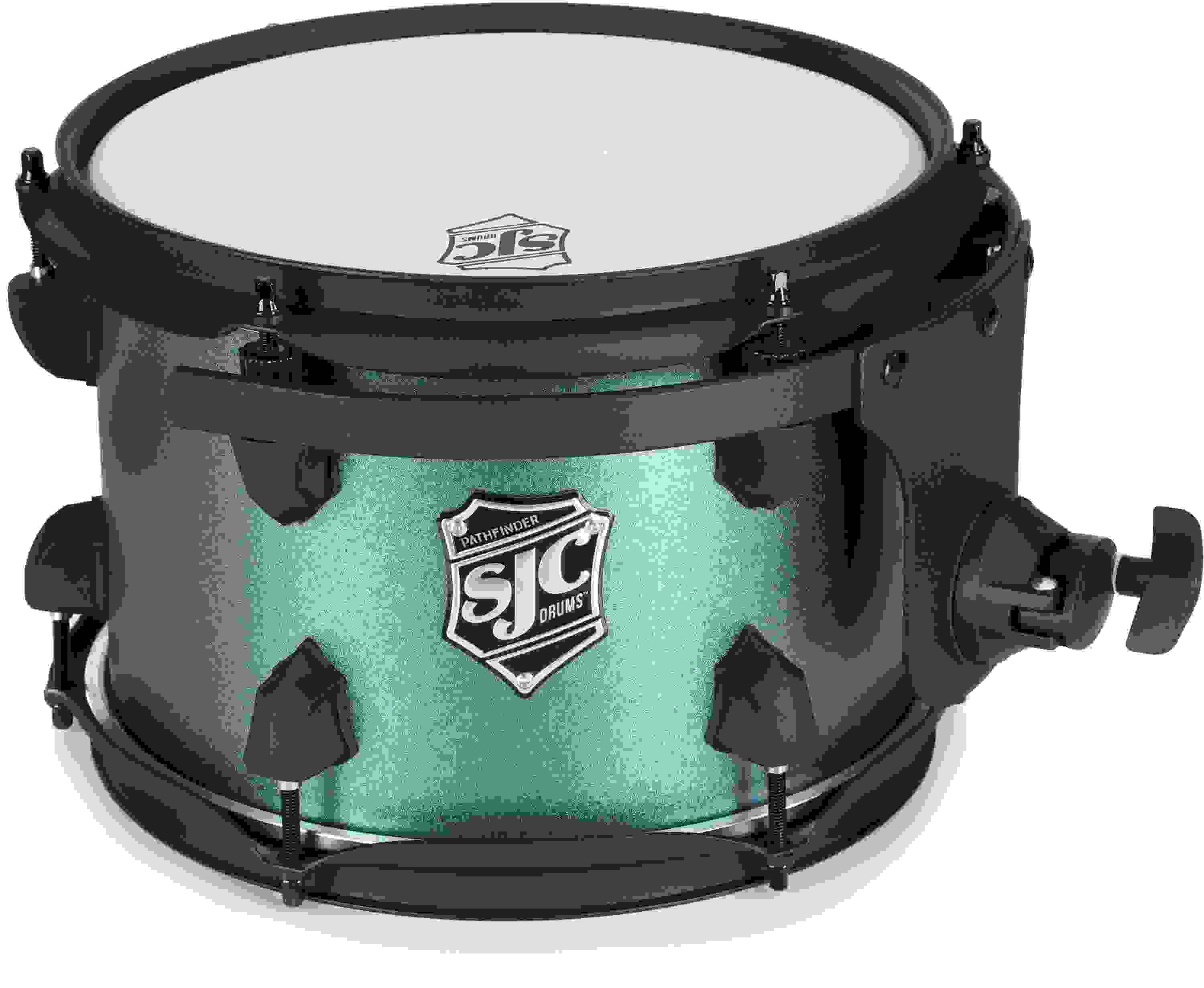 SJC Custom Drums Pathfinder Series Rack Tom - 7 inch x 10 inch, Pacific Teal
